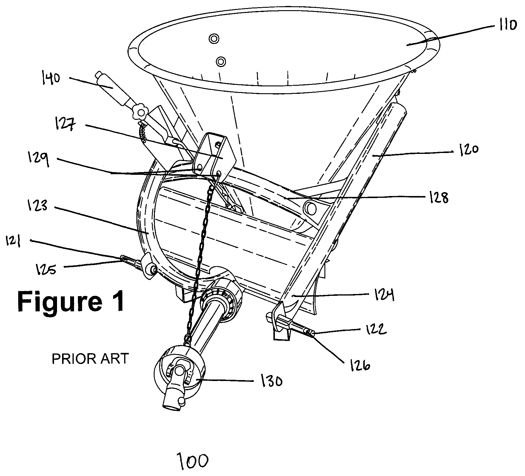 Patent US11770990 — Apparatus for combining planting implements — Figure 1