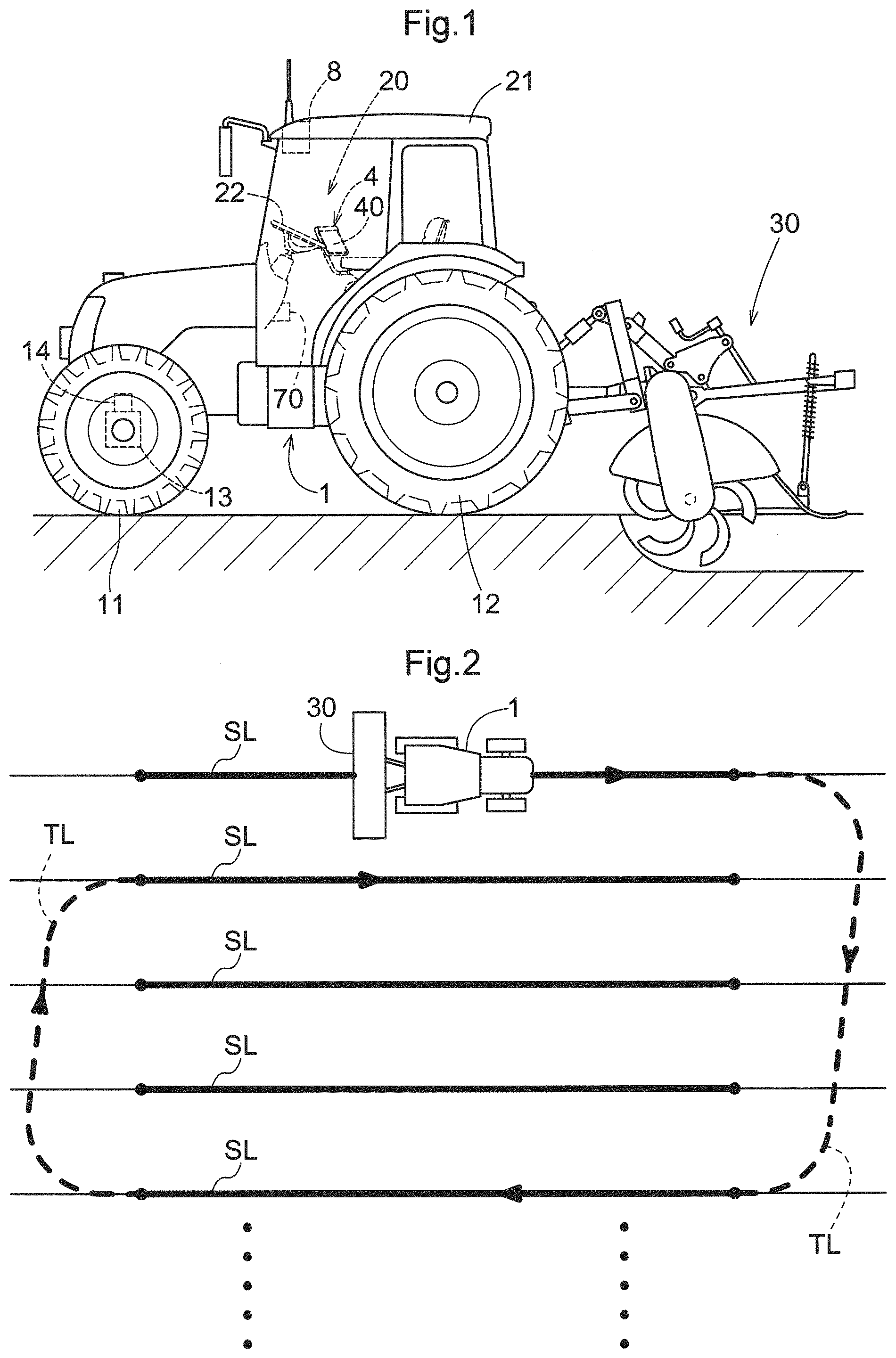 Patent US11770993 — Agricultural field work vehicle — Figure 1
