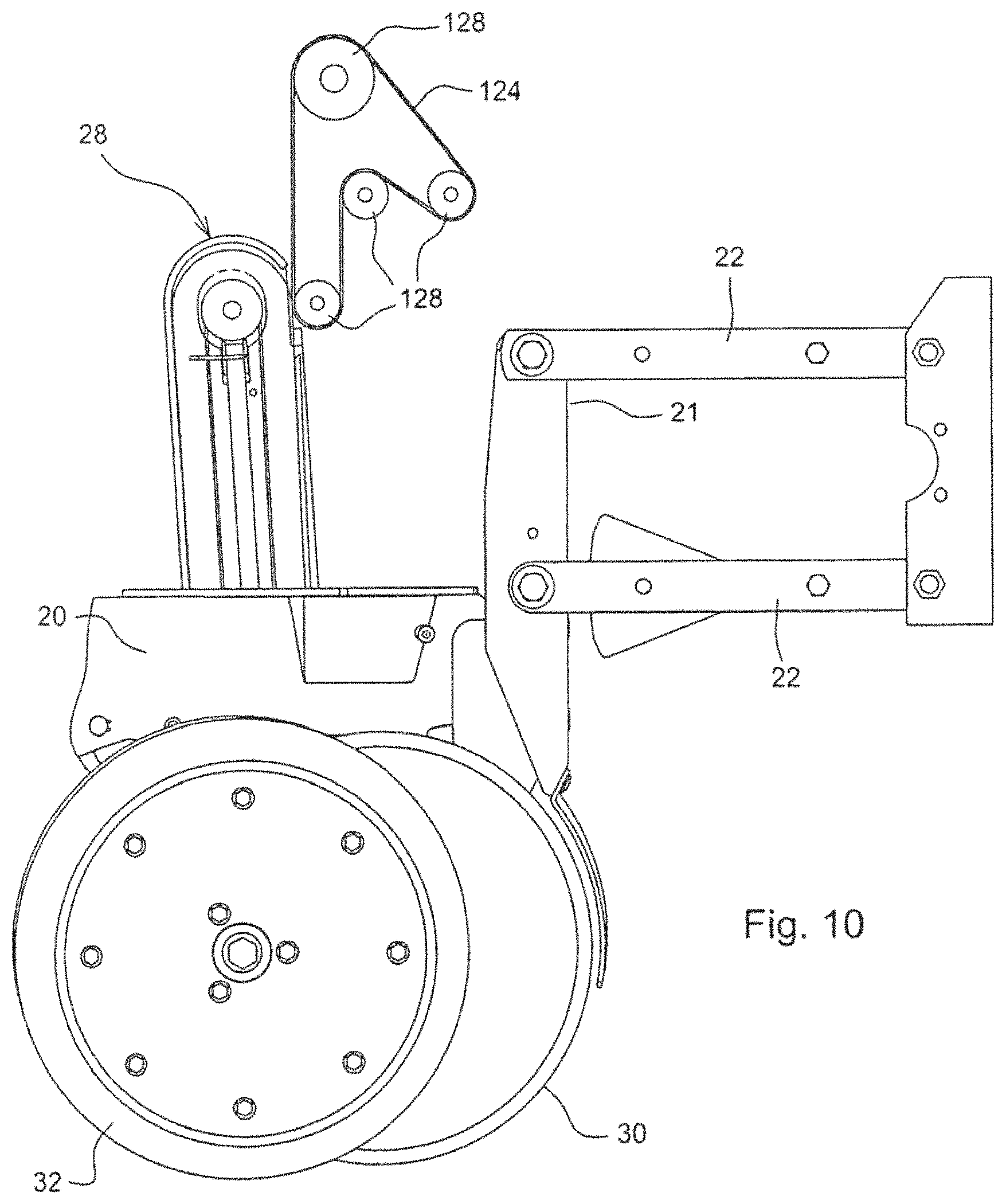 Patent US11770995 Figure 9 – Seeding machine with seed delivery system