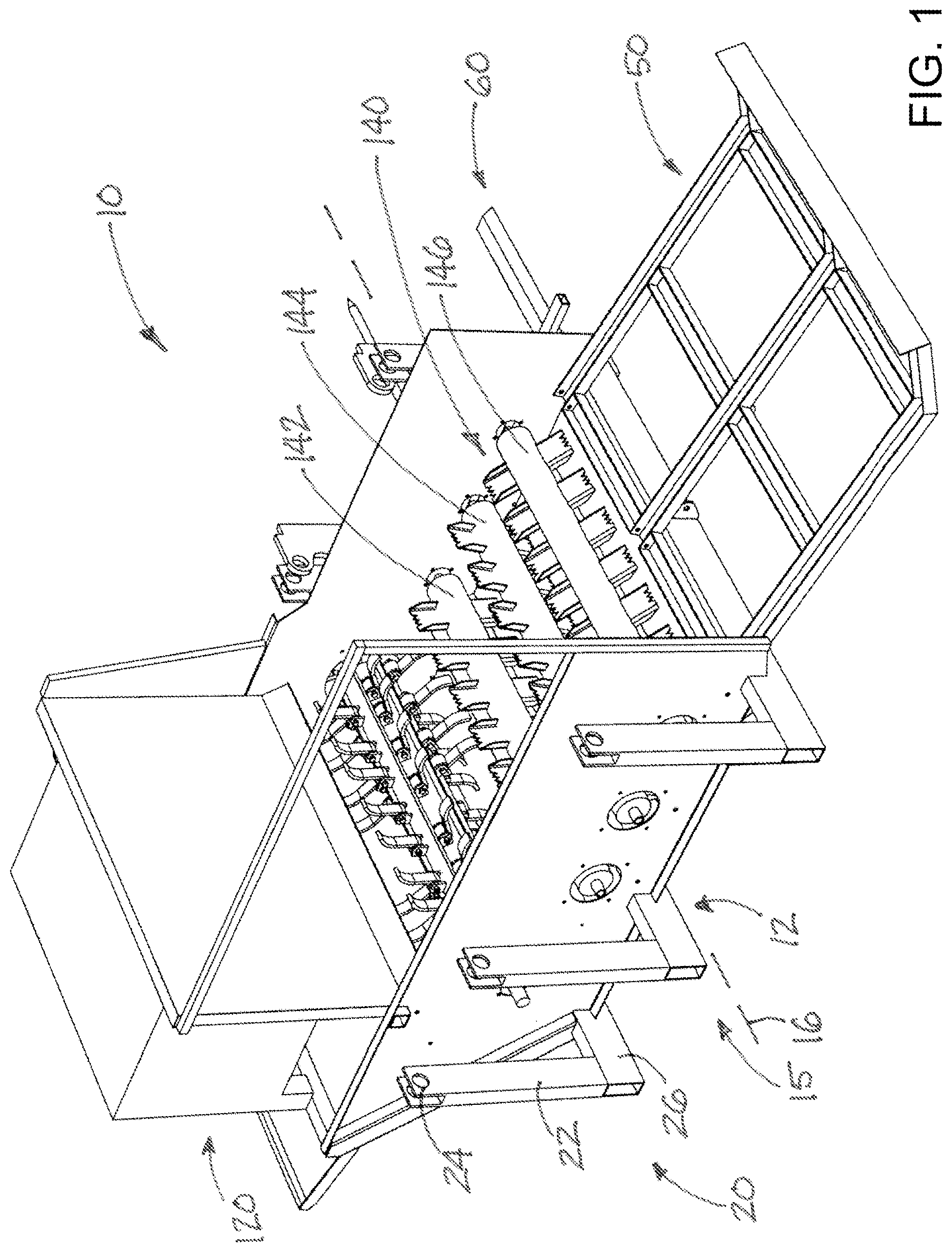 Patent US11771012 — Bale processing system — Figure 1