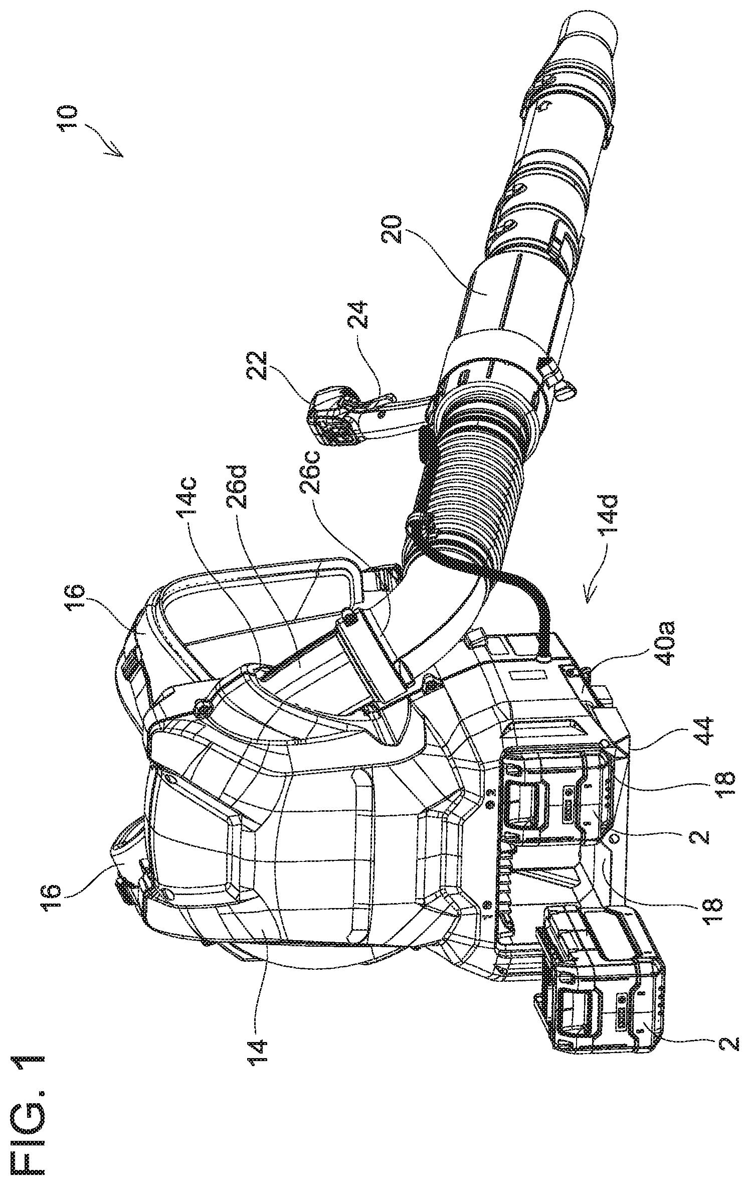 Patent US11771018 — Blower — Figure 1