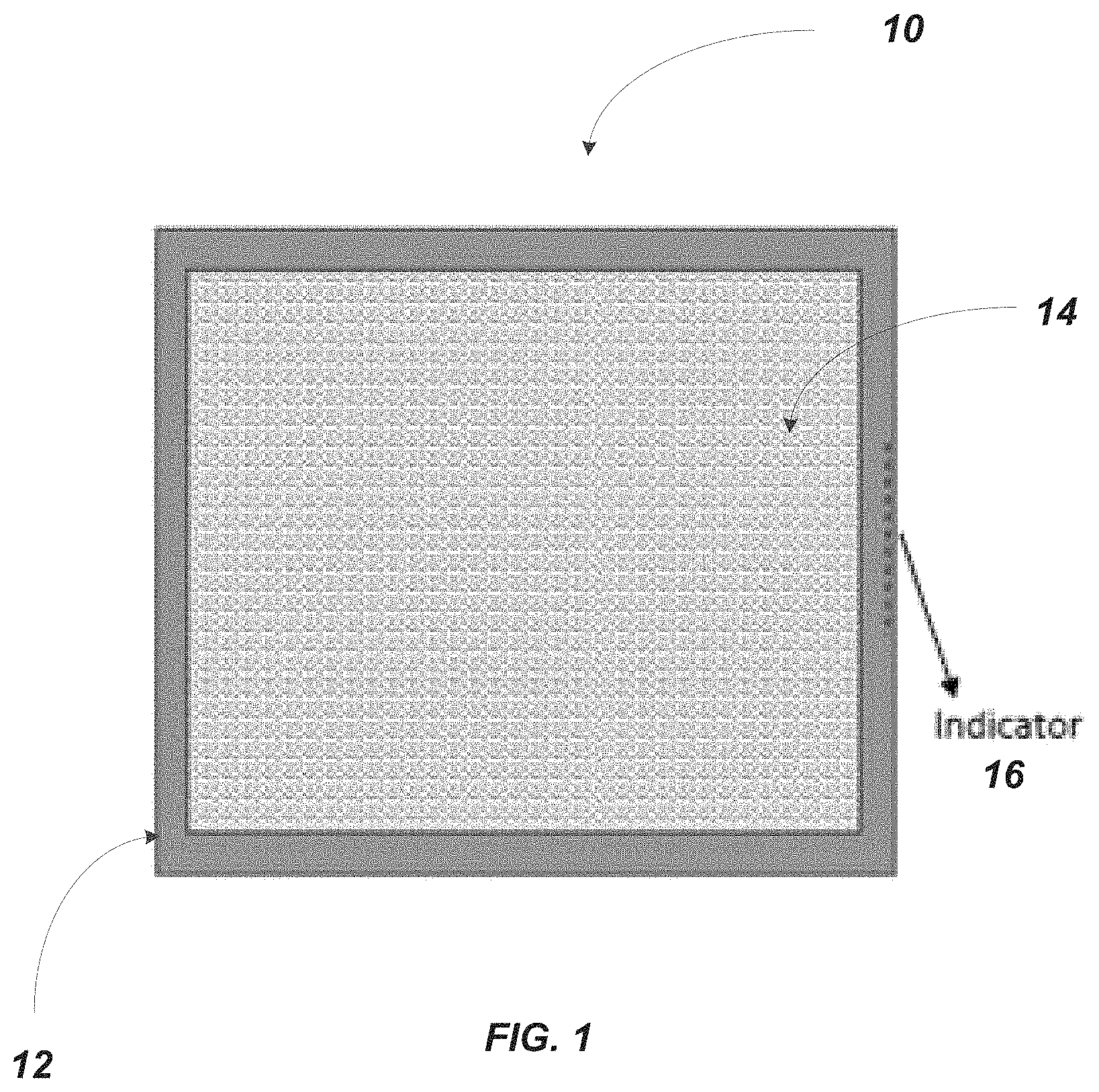 Patent US11771049 — Disposable absorbent pad and method of disposing of the same — Figure 1