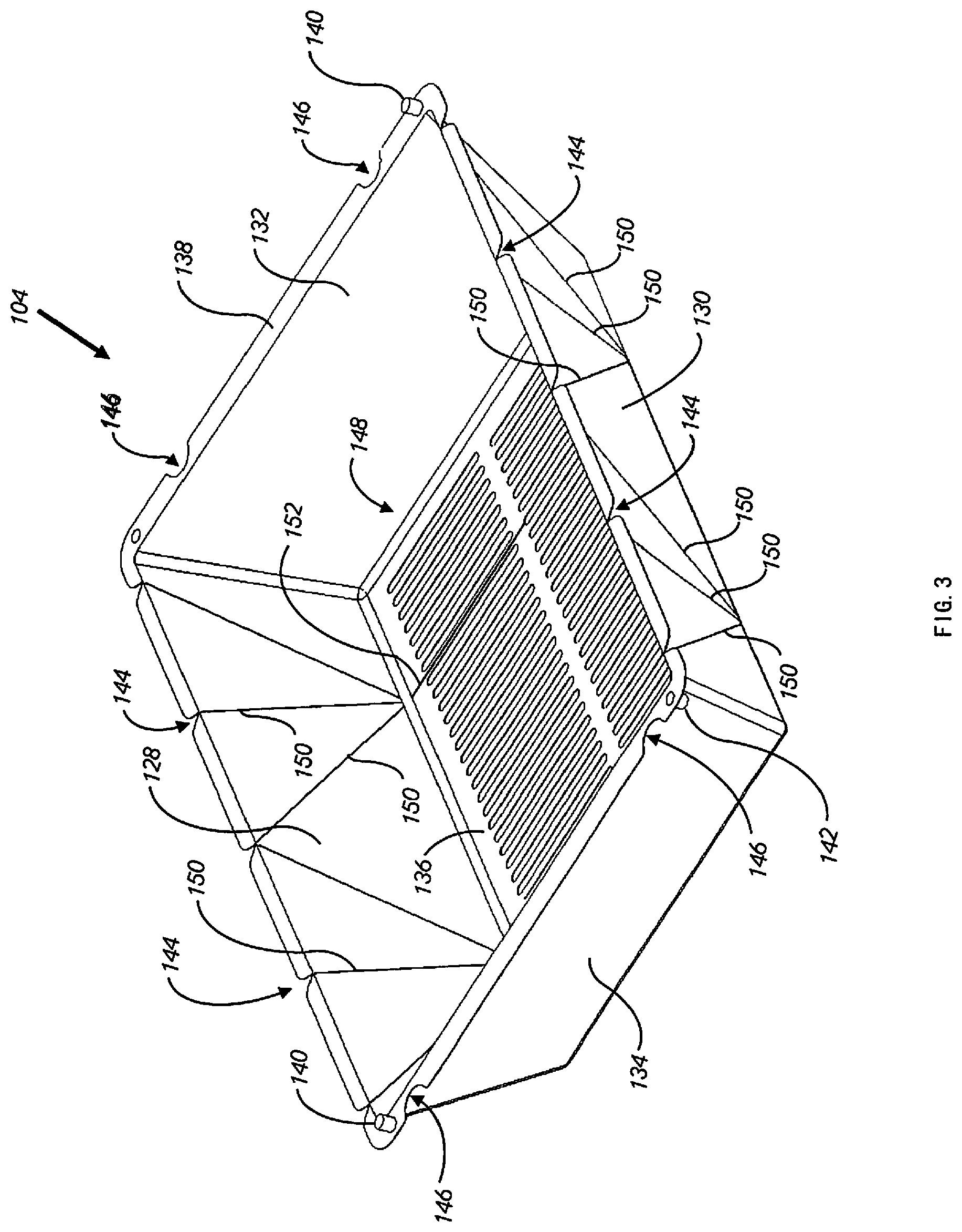 Patent US11771050 Figure 4 – Disposable kitty litter box