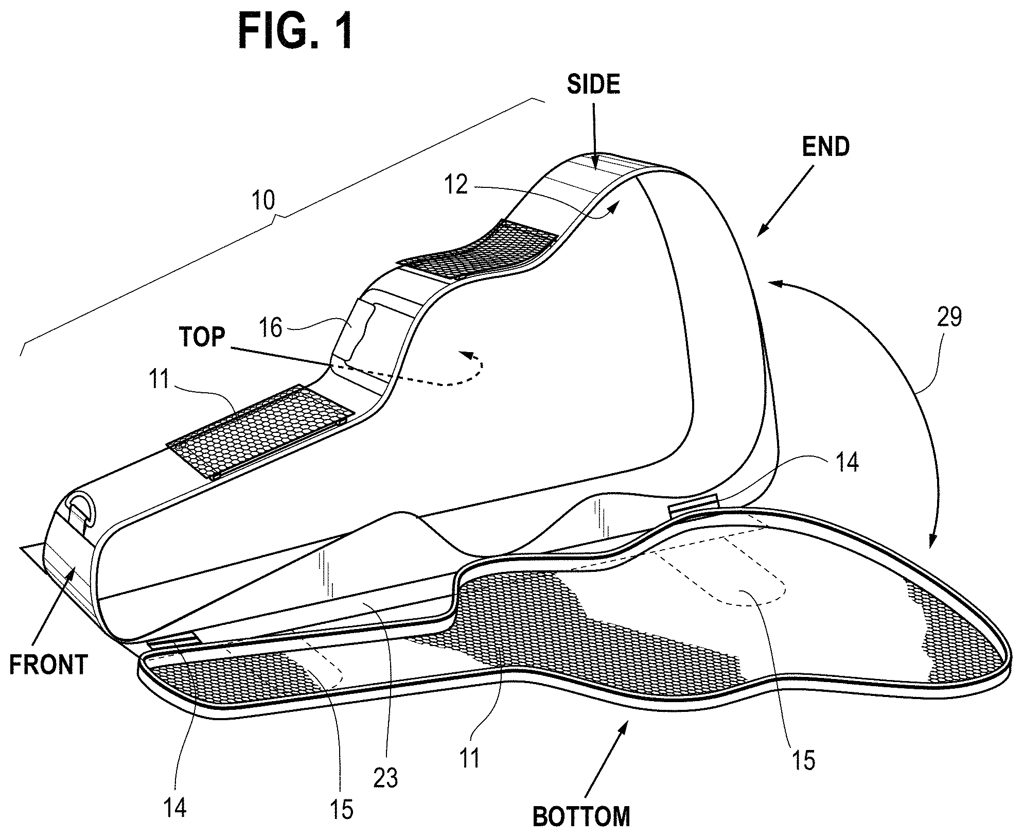 Patent US11771051 Figure 1 – Combination pet carrier and pet bed