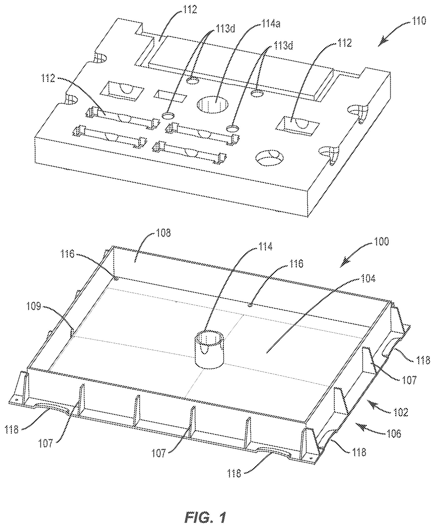 Patent US11771064 — Universal inner cover for a beehive — Figure 1