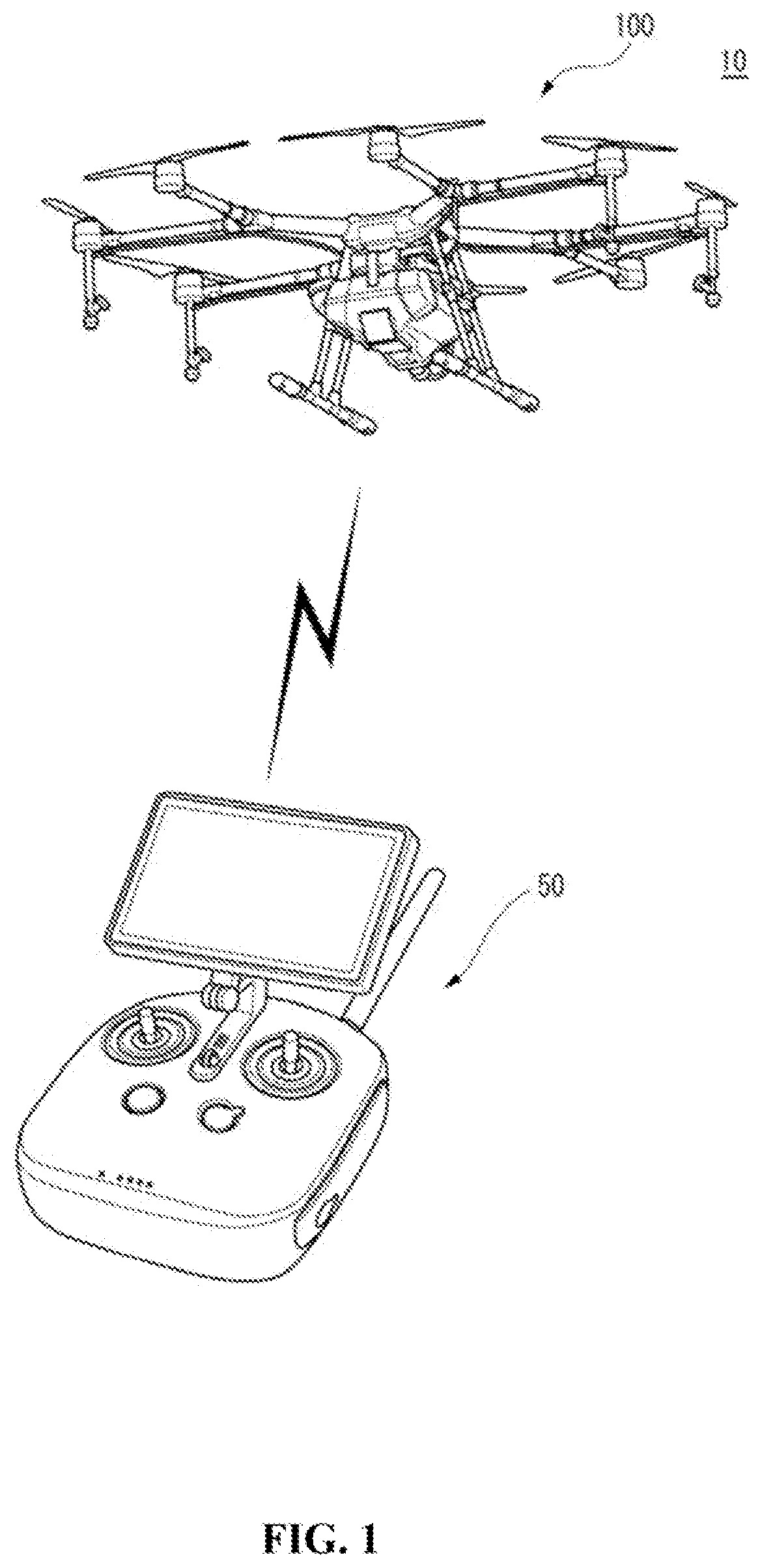 Patent US11771076 — Flight control method, information processing device, program and recording medium — Figure 1