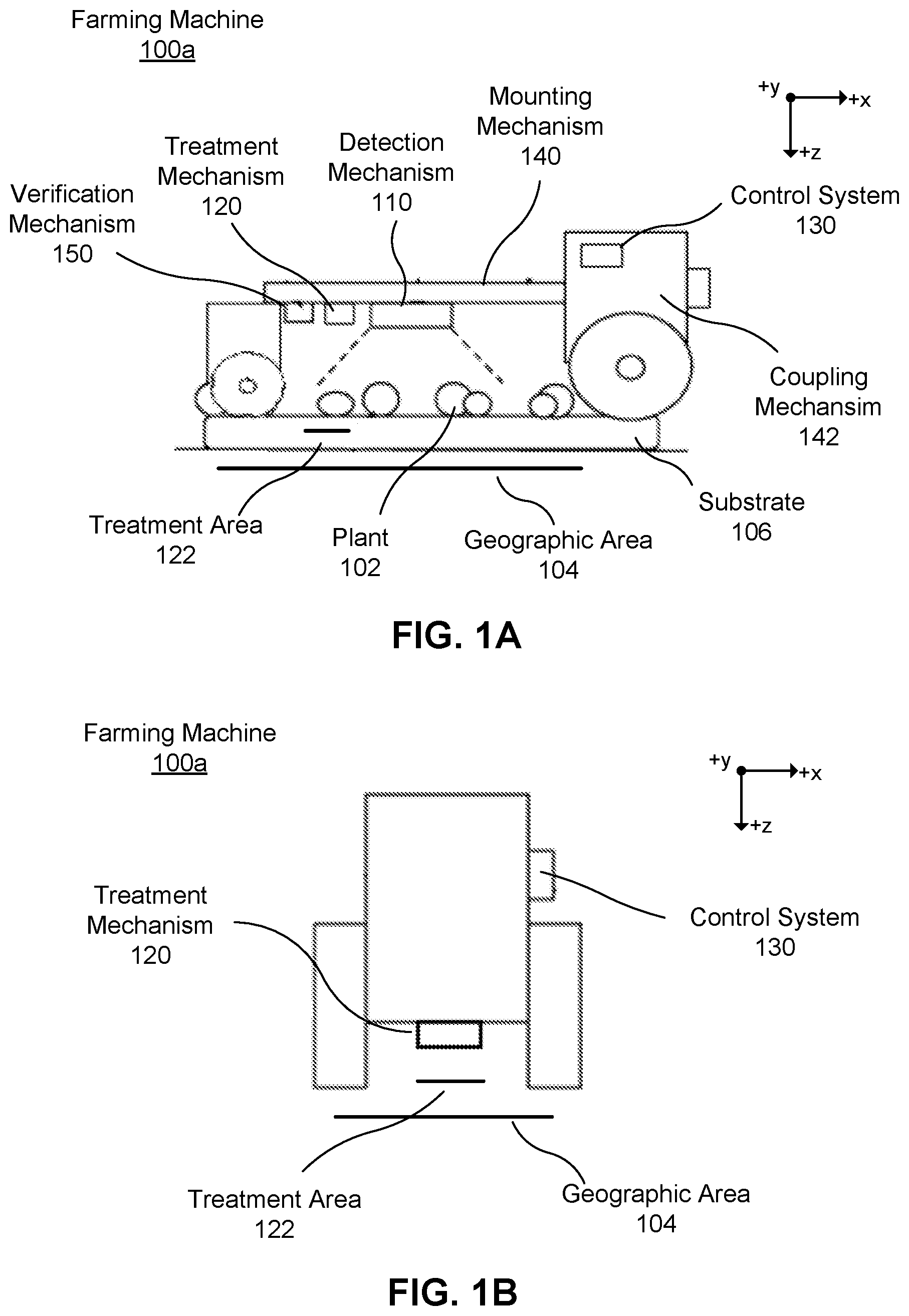Patent US11771077 — Identifying and avoiding obstructions using depth information in a single image — Figure 1