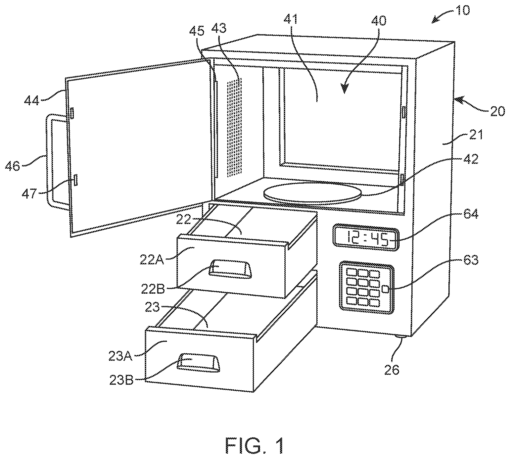 Patent US11771117 — Portable popcorn machine — Figure 1
