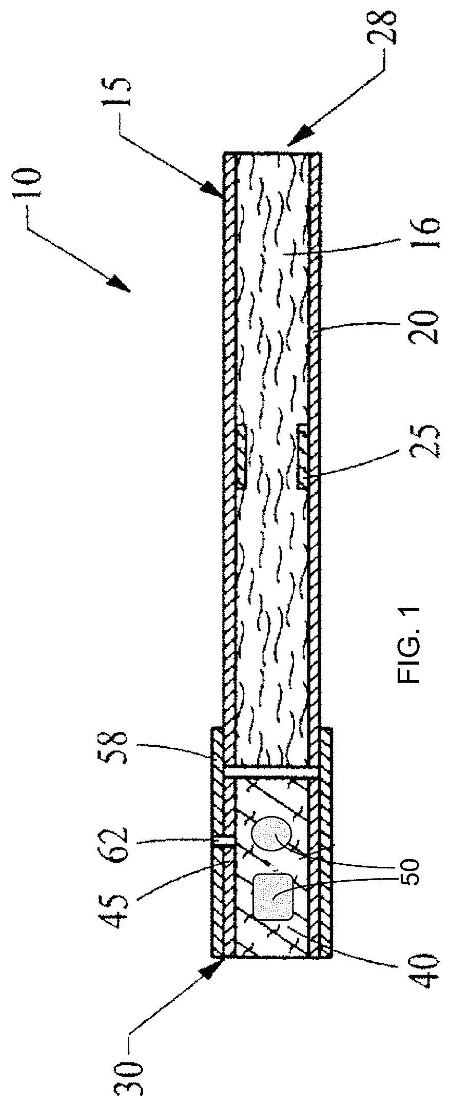 Patent US11771130 — Apparatus for recovering tobacco material and related method — Figure 1