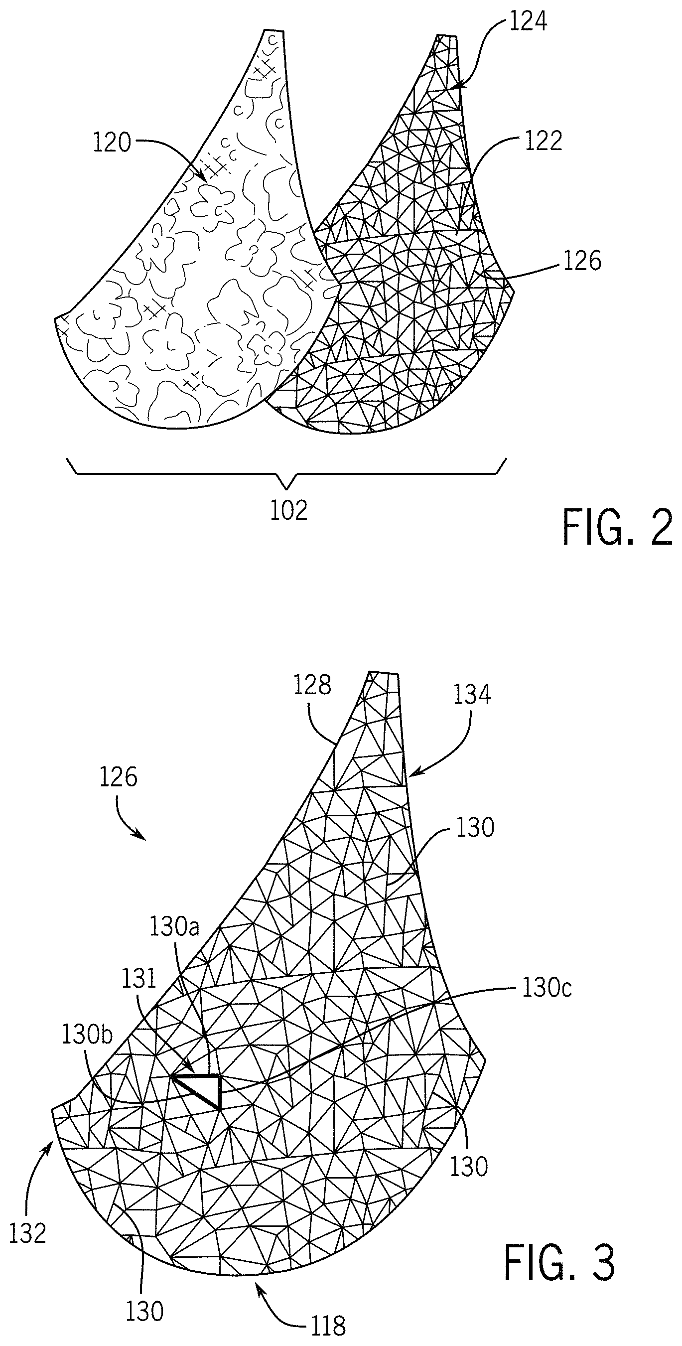 Patent US11771144 Figure 2 – Bra, bra cup, and method of manufacturing same