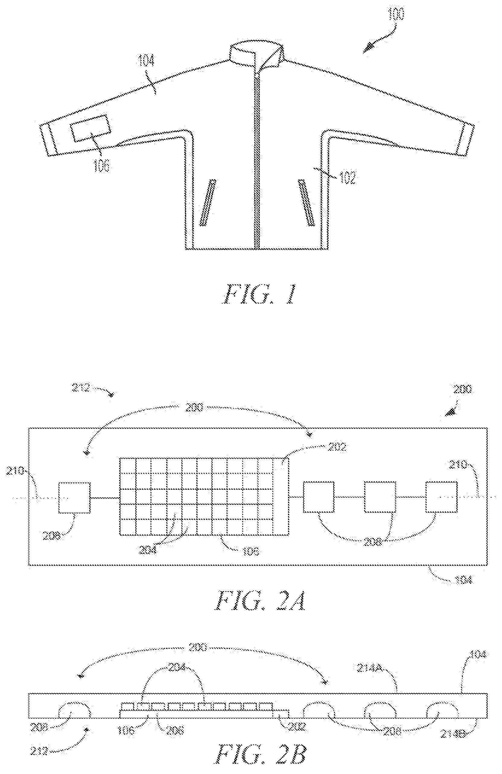 Patent US11771147 — Apparel with pressure sensor control — Figure 1