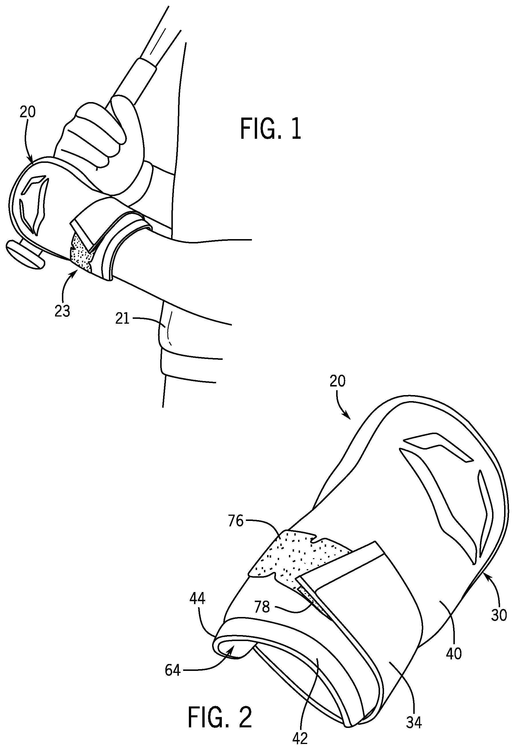 Patent US11771153 — Batter's hand guard — Figure 1