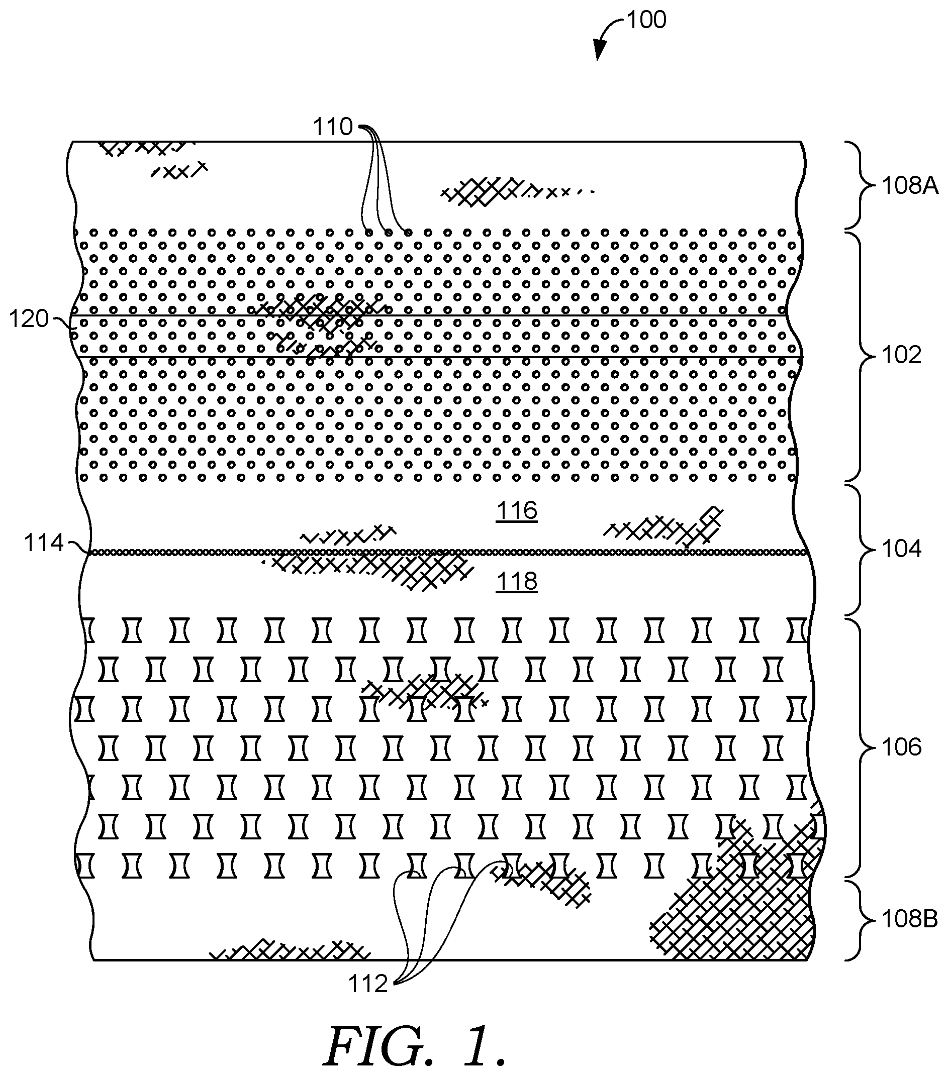 Patent US11771155 — Double-layer trim piece — Figure 1