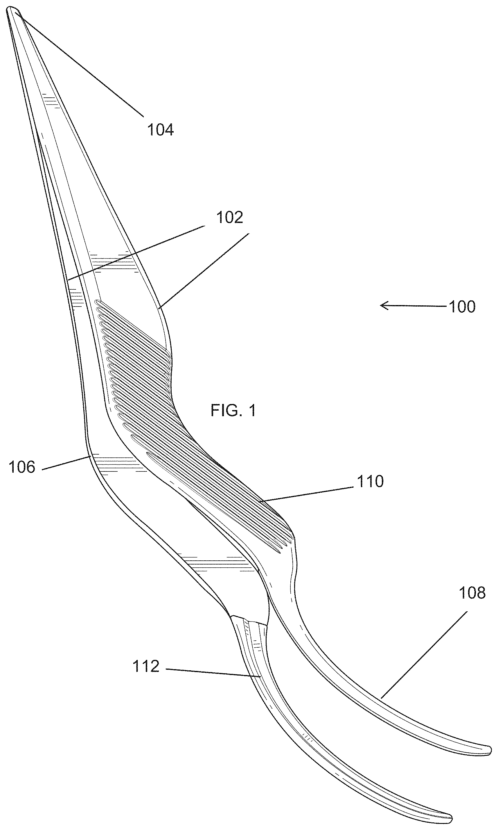 Patent US11771158 — Applicators for applying eyelash extensions and methods for use and manufacture thereof — Figure 1