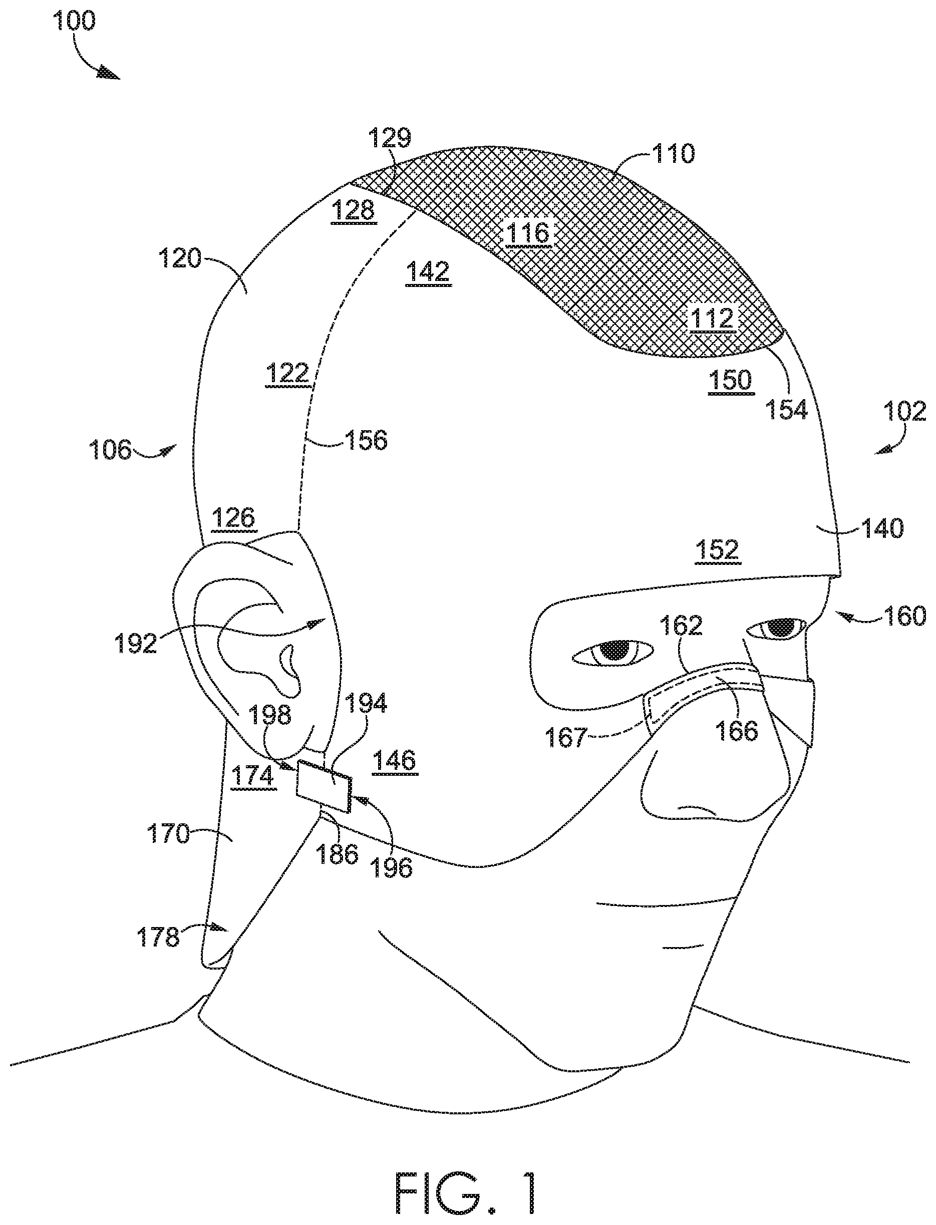 Patent US11771160 — Cooling assembly — Figure 1