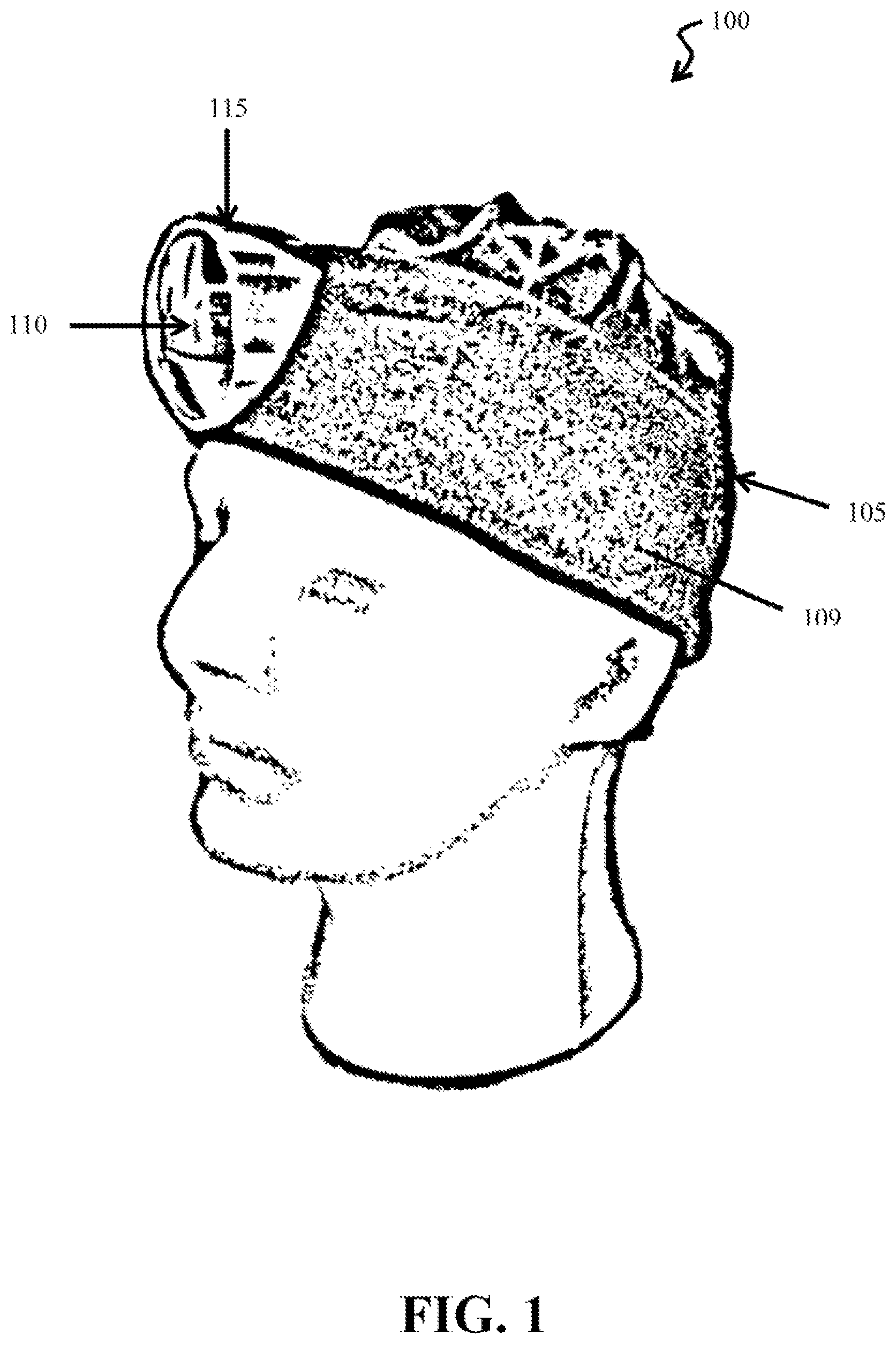 Patent US11771162 — Test environment monitoring device for online proctoring — Figure 1