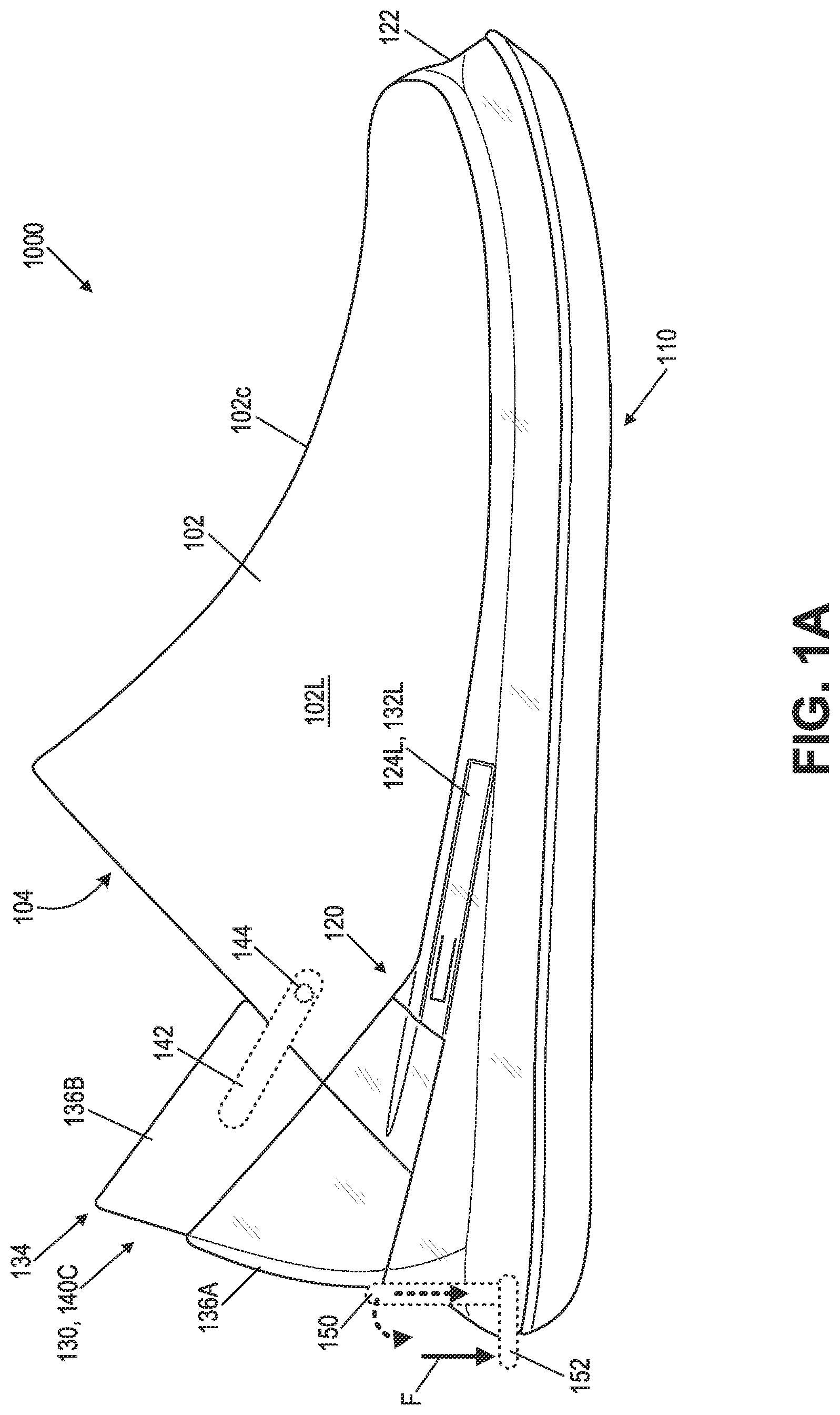 Patent US11771170 — Articles of footwear and other foot-receiving devices having rearward translating heel components — Figure 1
