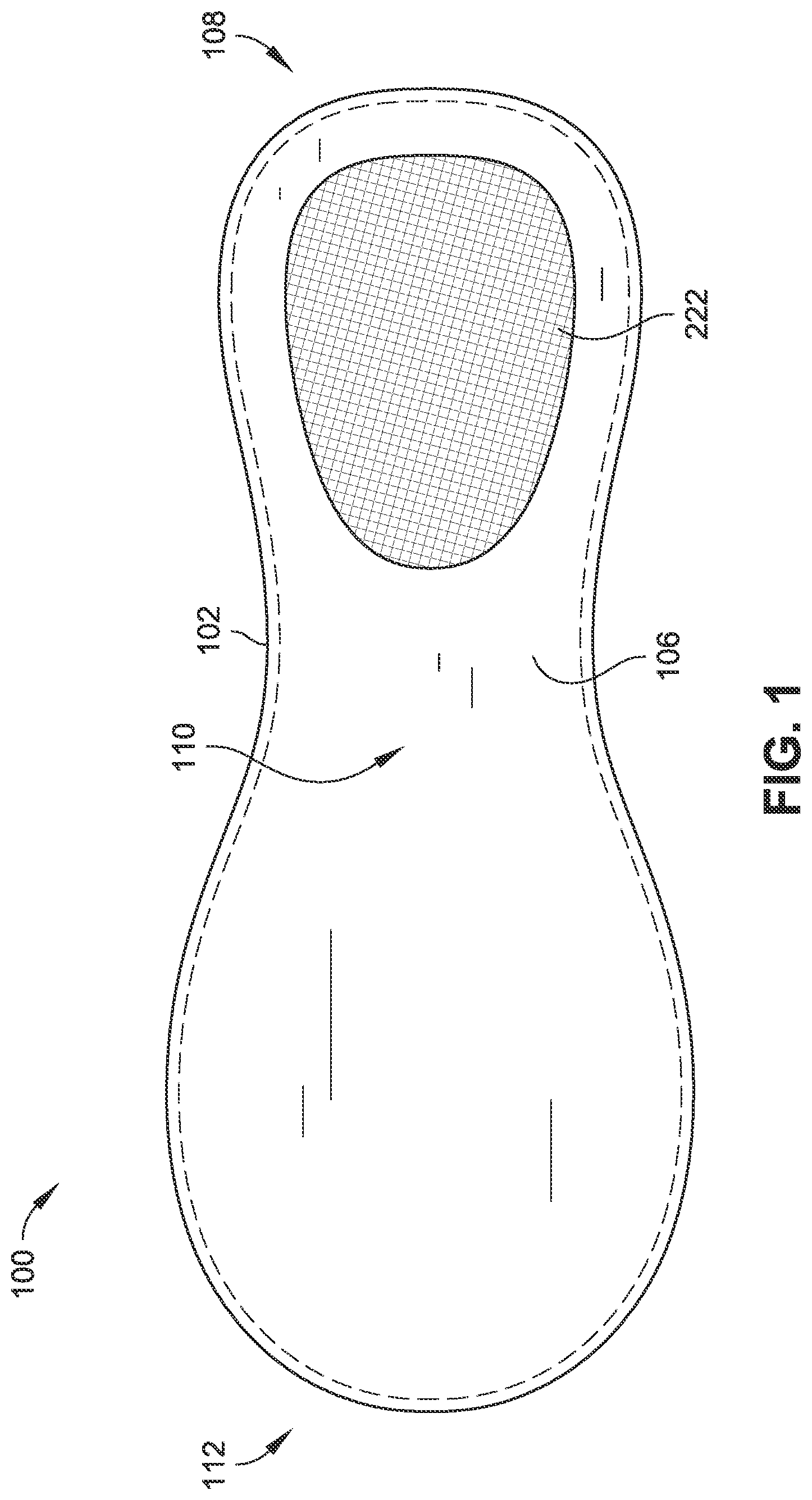 Patent US11771173 — Footwear with fluid distribution — Figure 1