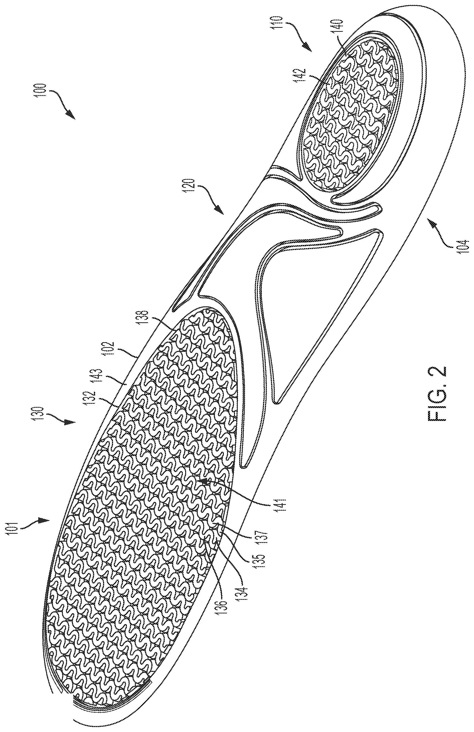 Patent US11771174 Figure 2 – Insole