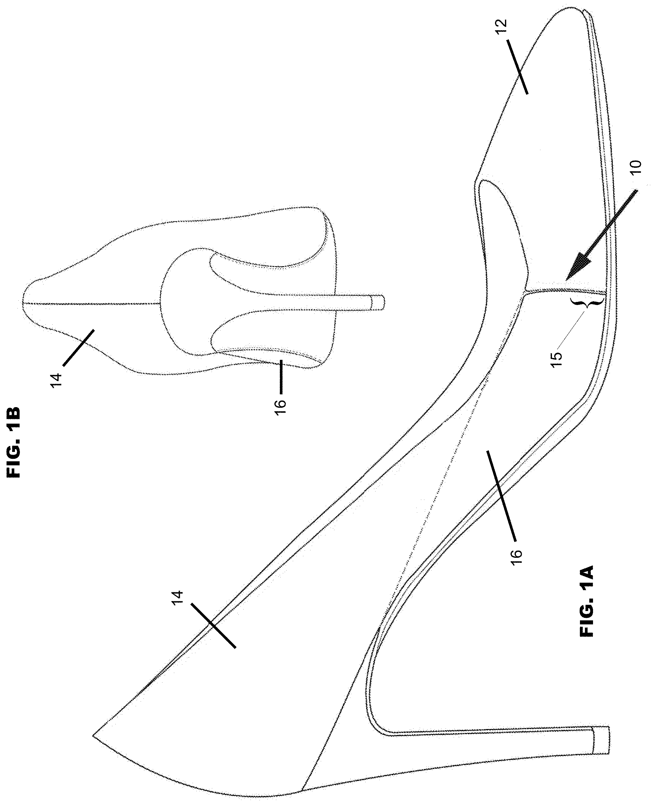 Patent US11771177 Figure 1 – Shoe with flexible upper