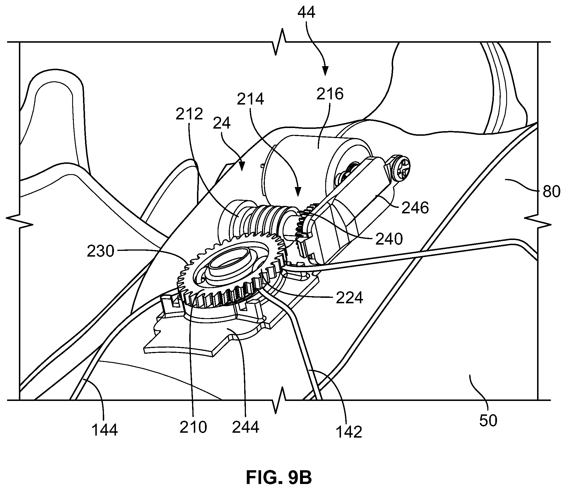 Patent US11771180 Figure 8 – Article of footwear having an automatic lacing system