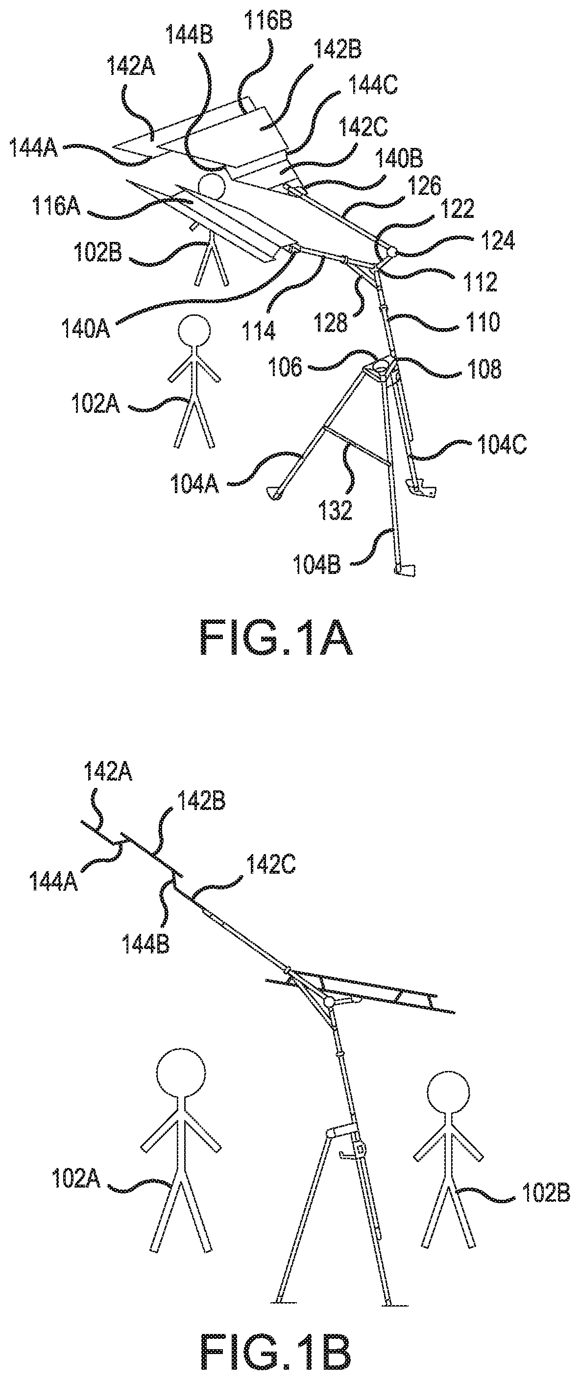 Patent US11771188 — Dual shade apparatus — Figure 1