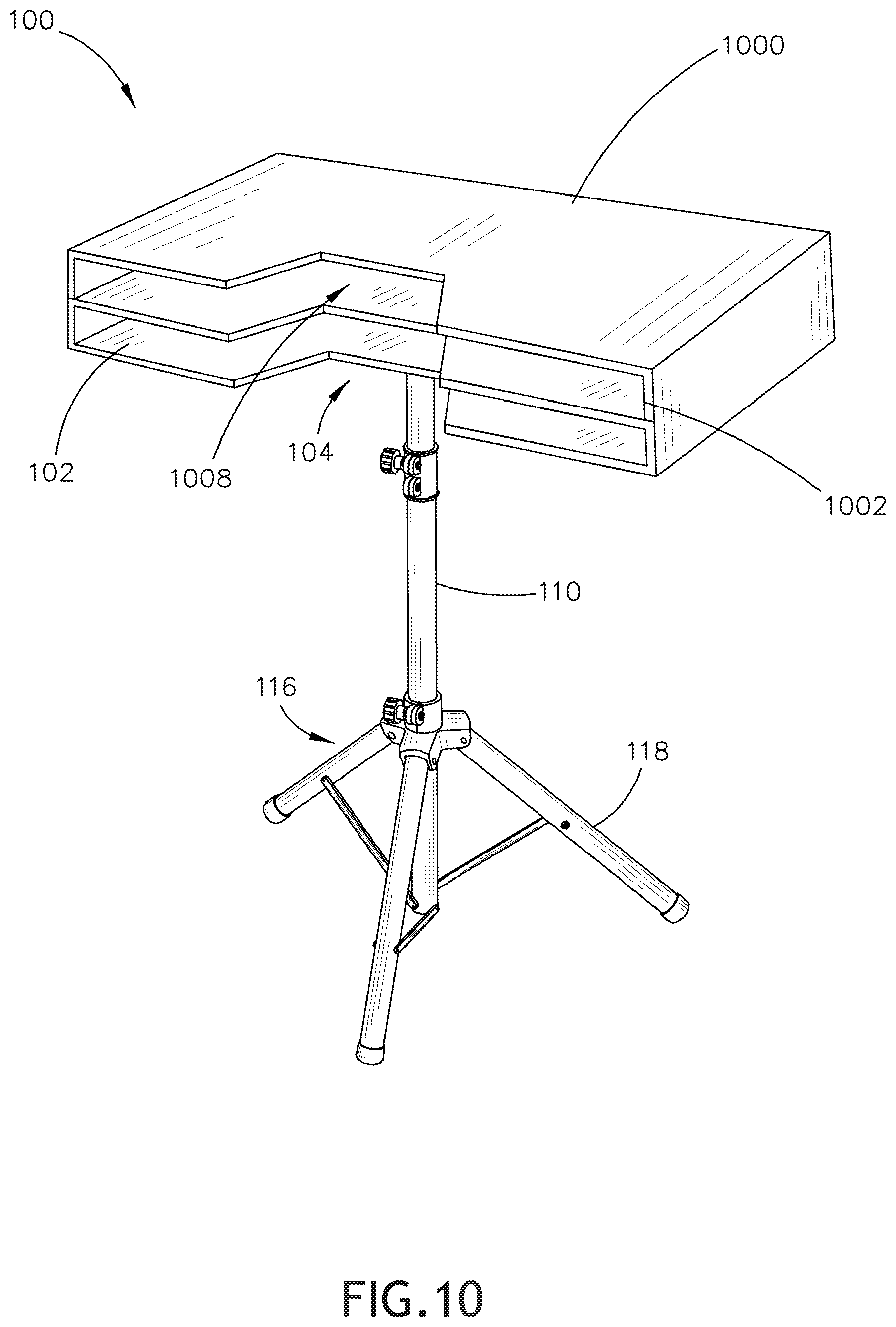 Patent US11771195 Figure 9 – Mobile color and style application device