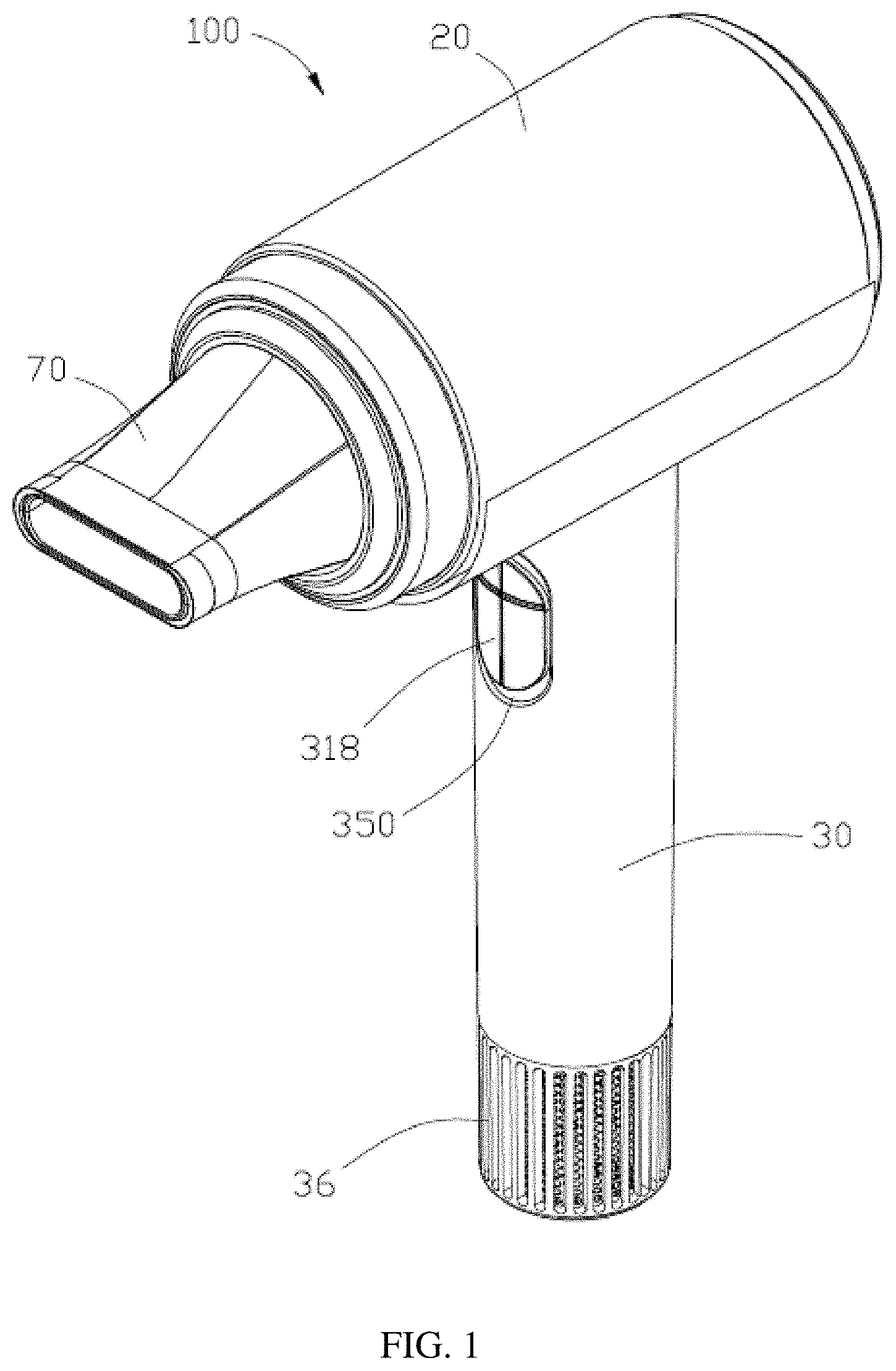 Patent US11771196 — Wireless blow dryer — Figure 1