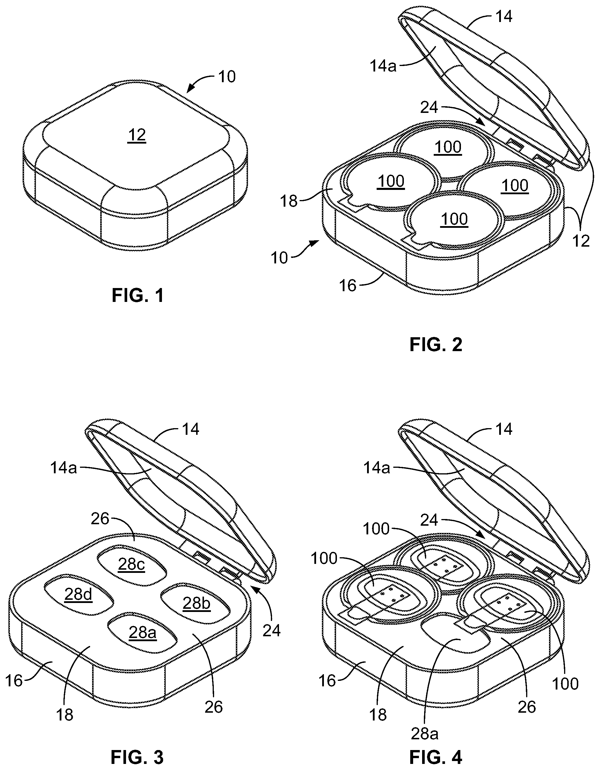 Patent US11771205 — Impregnatable pad applicator storage and warming device — Figure 1