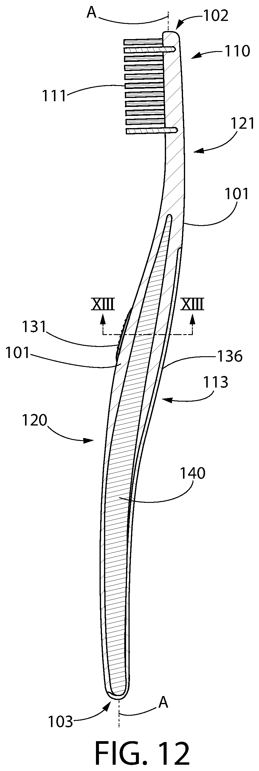 Patent US11771210 Figure 9 – Oral care implement