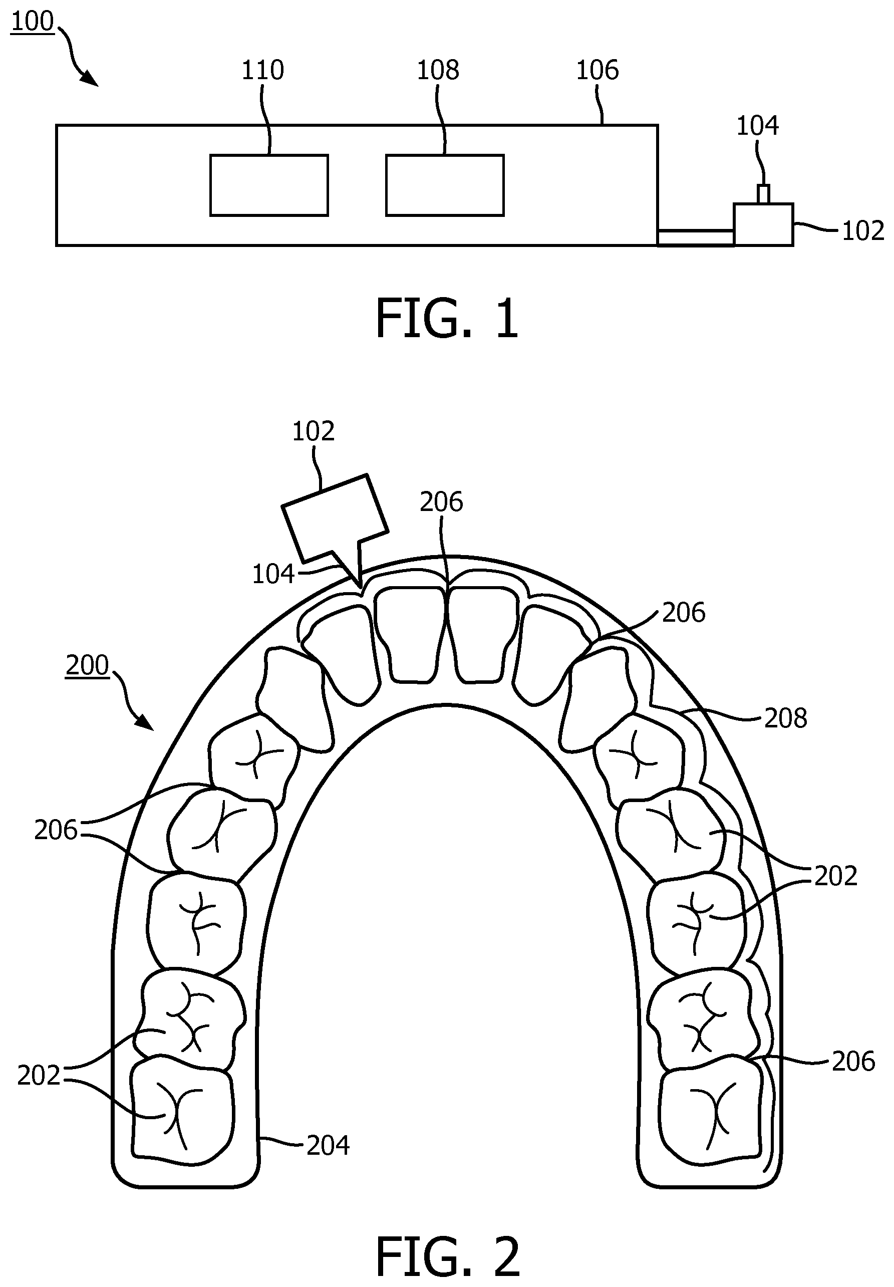 Patent US11771213 — Determining a position of an oral care device — Figure 1