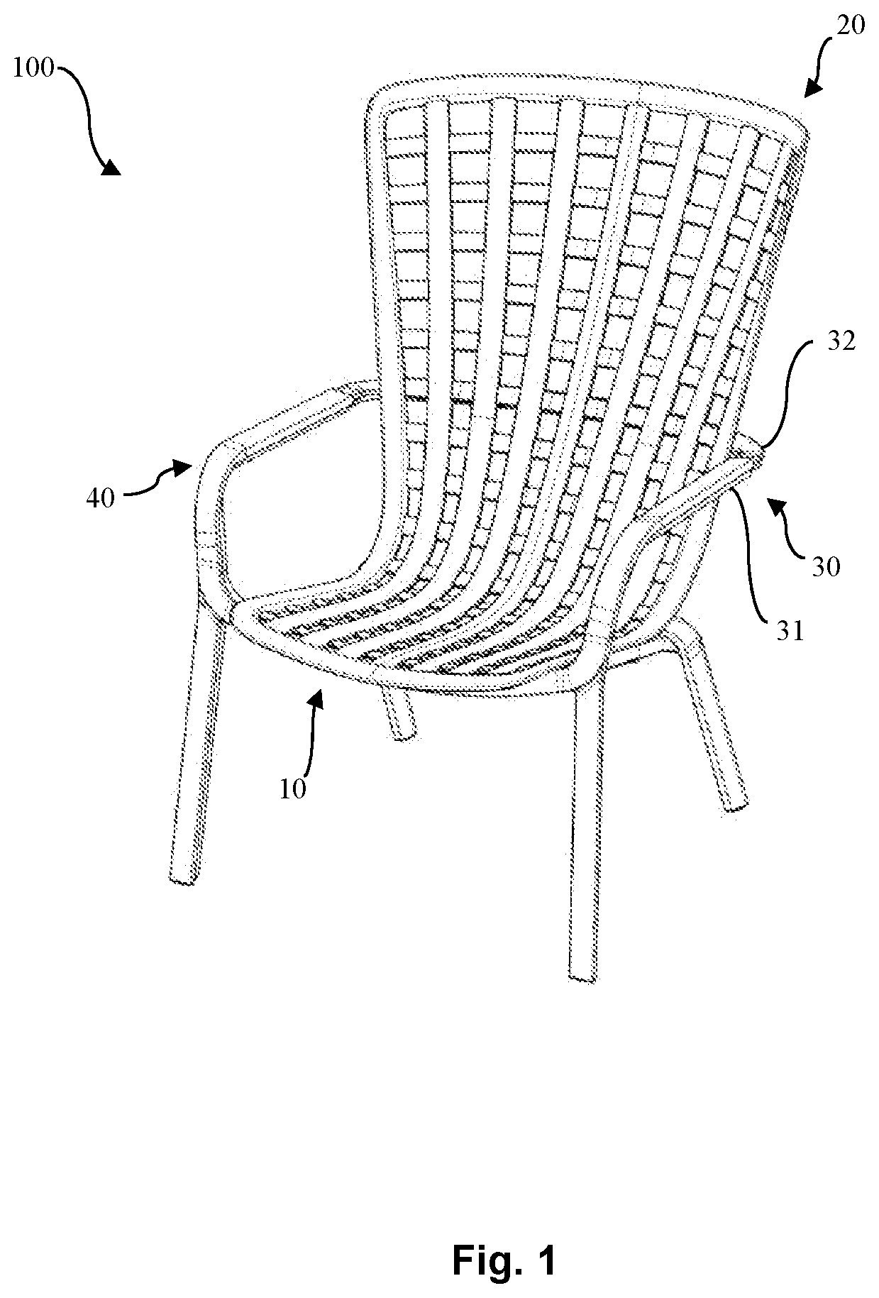 Patent US11771226 — Reclining chair — Figure 1