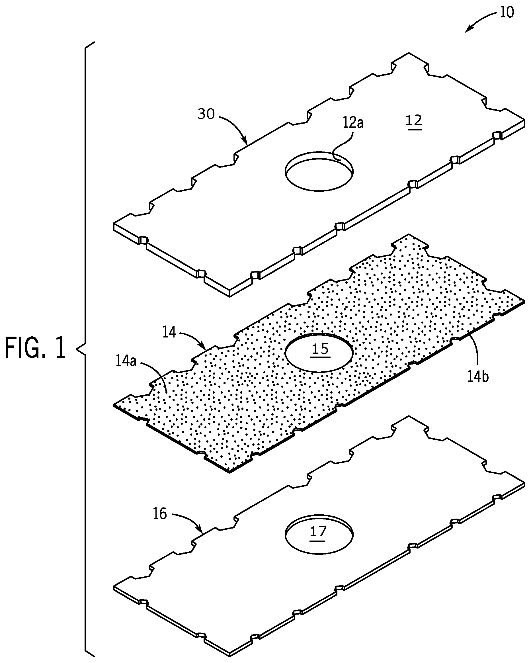 Patent US11771234 — Mattress securing apparatus and method of using the same — Figure 1