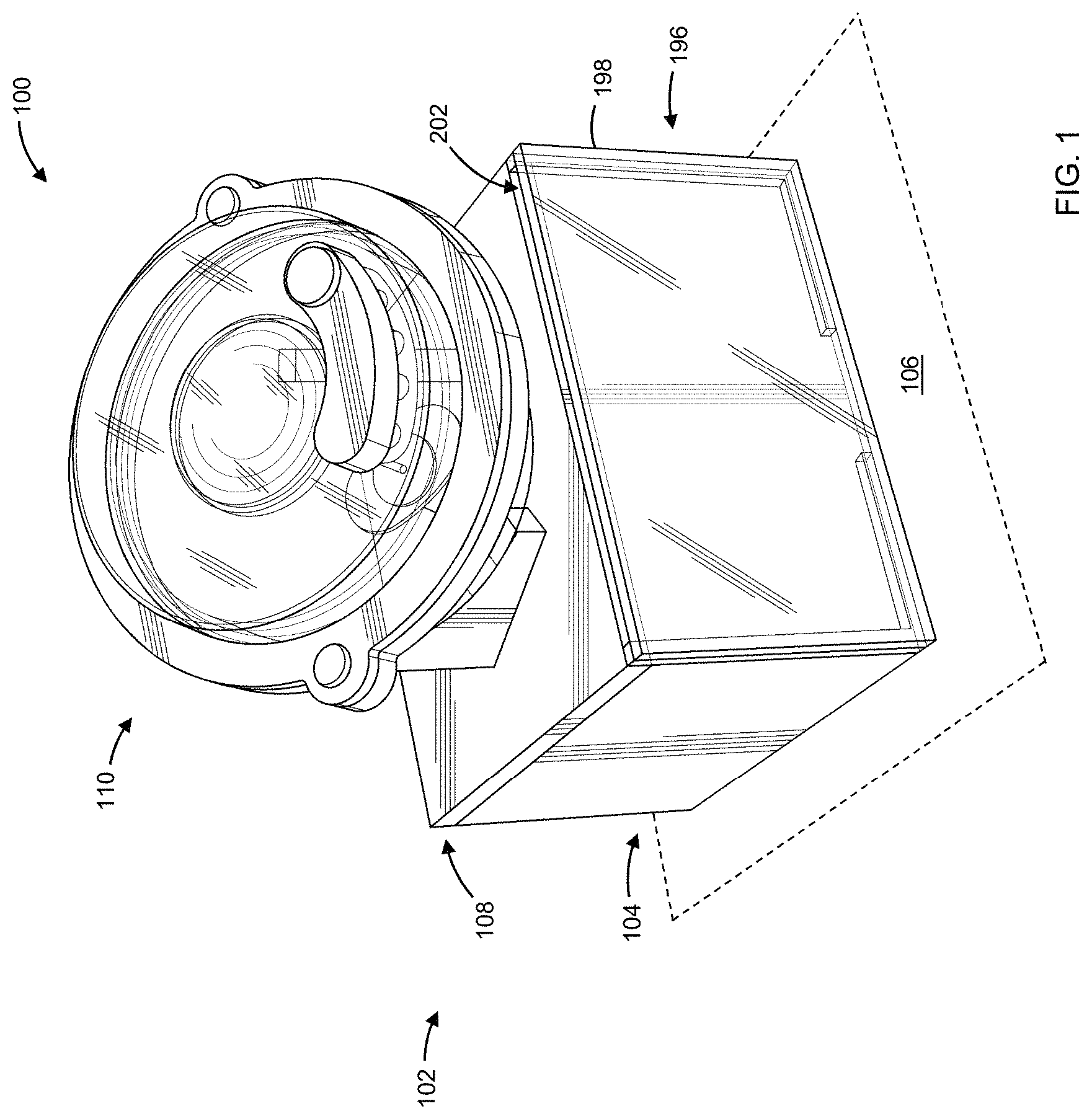 Patent US11771238 — Display assemblies — Figure 1
