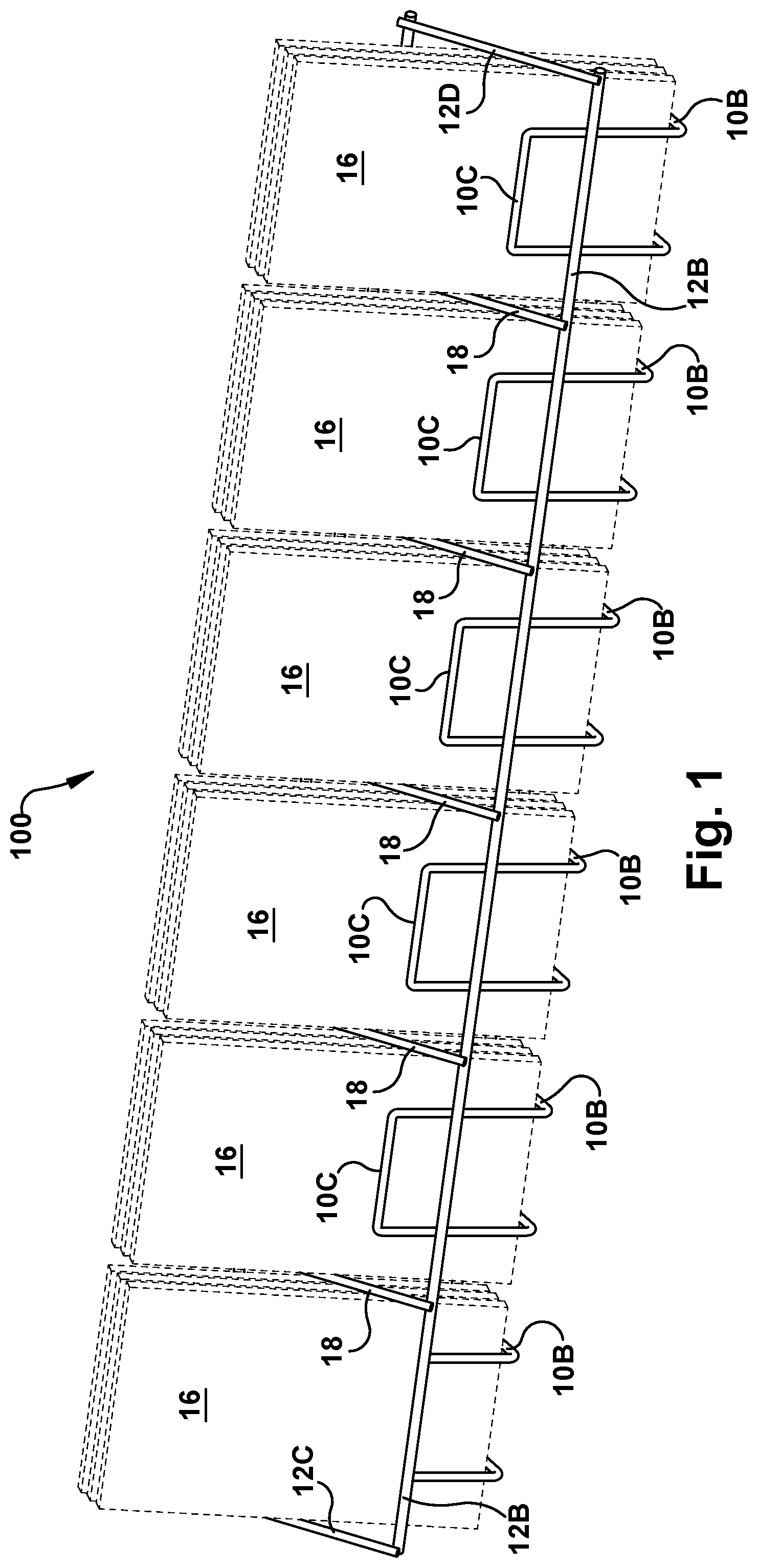 Patent US11771242 — Cash wrap greeting card display — Figure 1