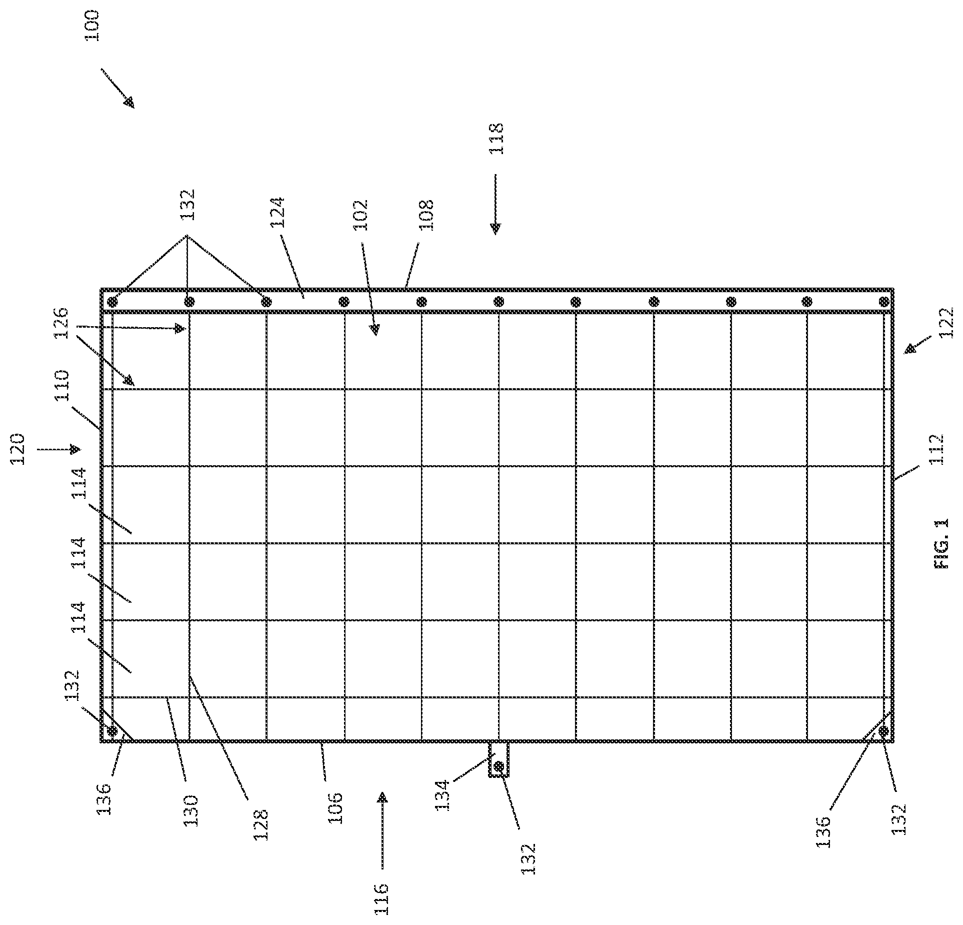 Patent US11771246 — Adjustable duvet insert — Figure 1