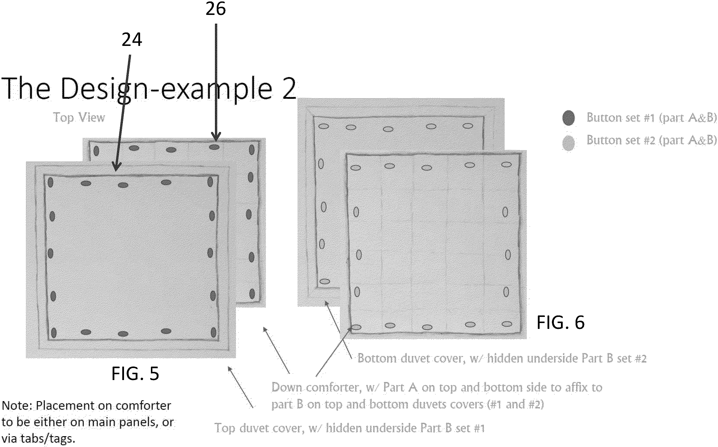 Patent US11771247 Figure 3 – Duvet and duvet cover