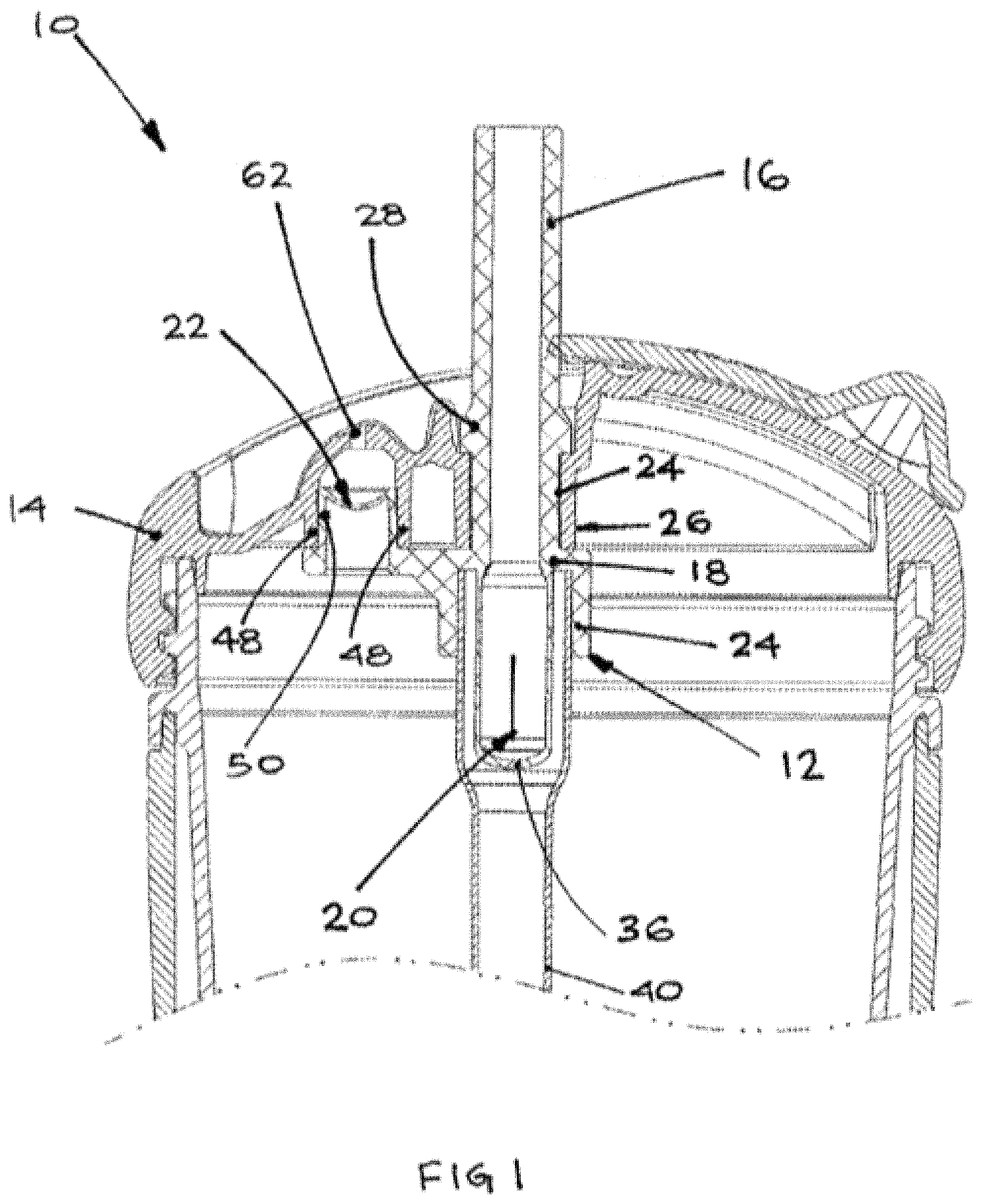 Patent US11771249 — Flexible straw with control means for use with a drinking vessel — Figure 1