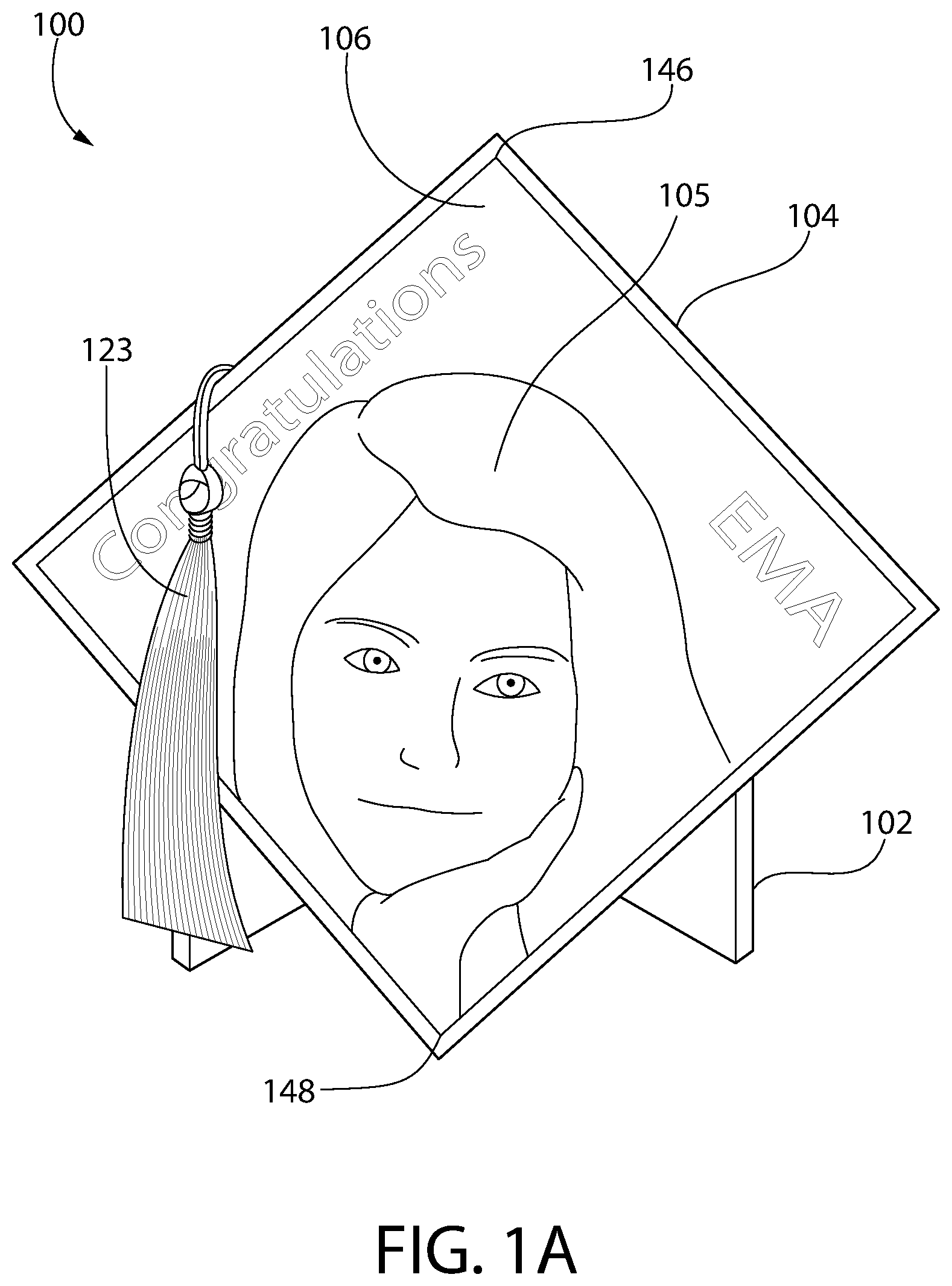 Patent US11771252 — Display mount — Figure 1