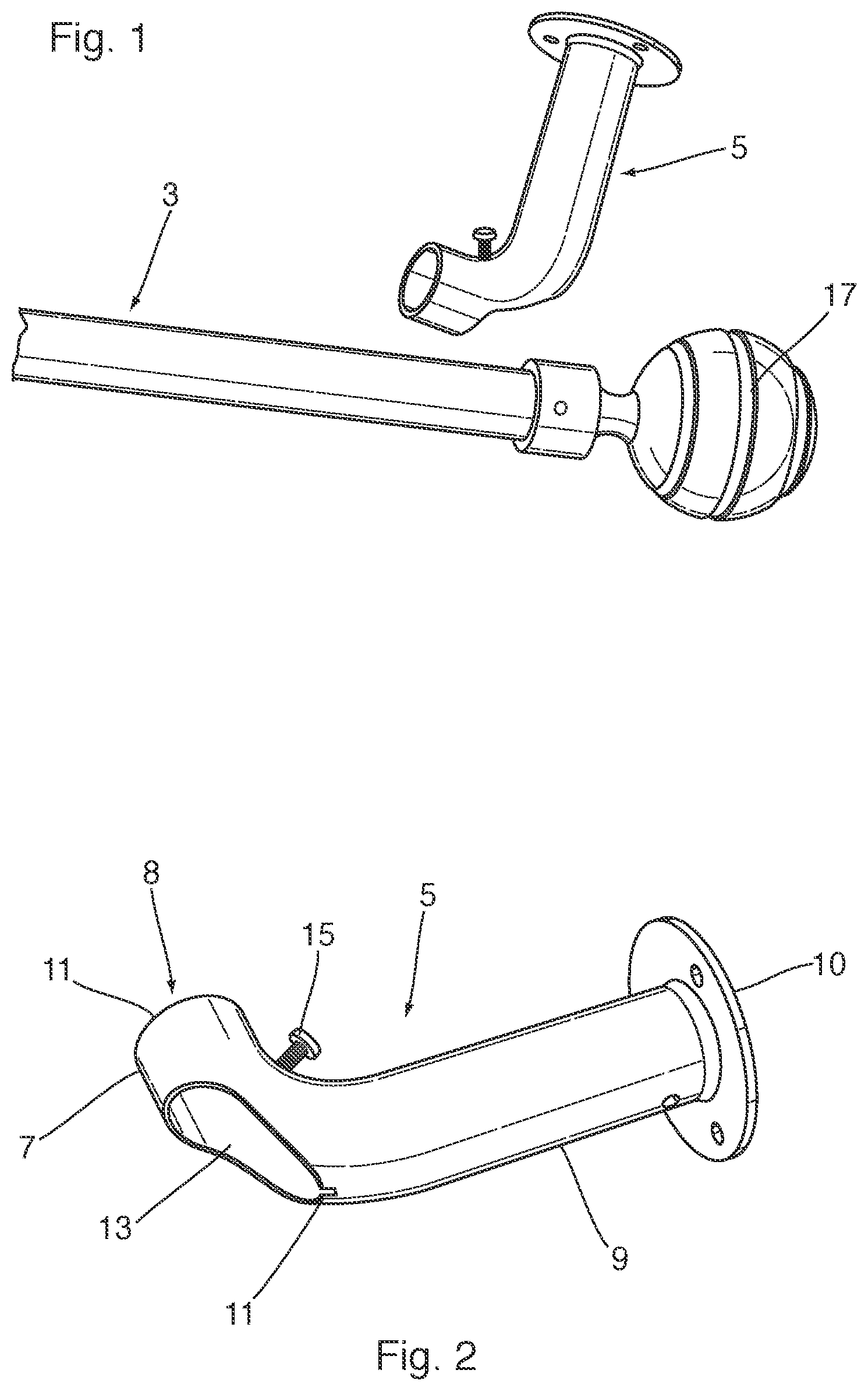 Patent US11771255 — Curtain rod assembly — Figure 1
