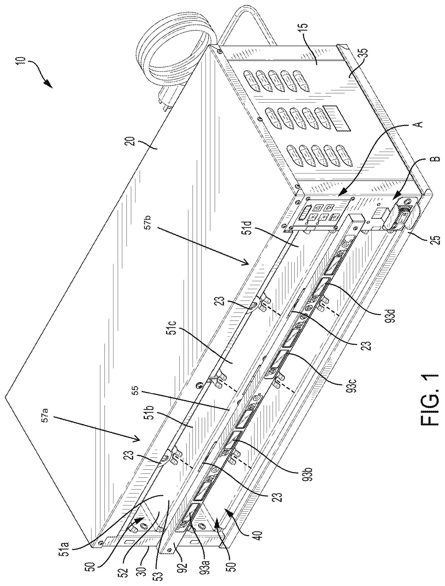 Patent US11771264 — Multi-zone food holding bin — Figure 1