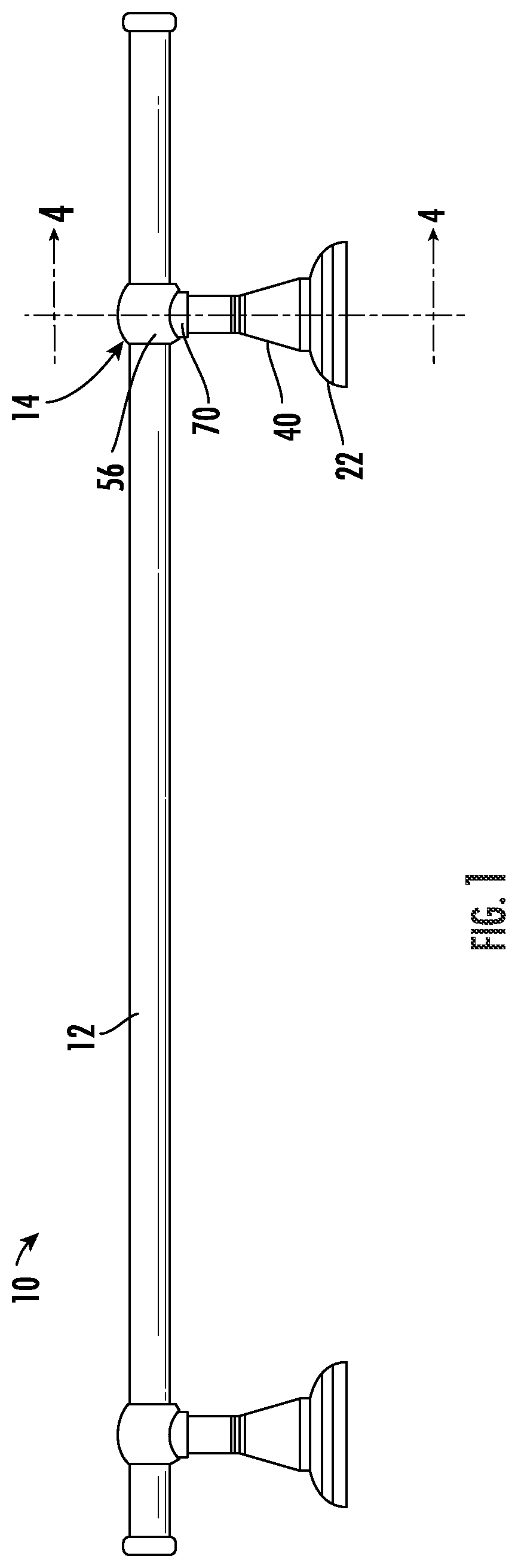 Patent US11771270 — Wall mount bar assembly — Figure 1