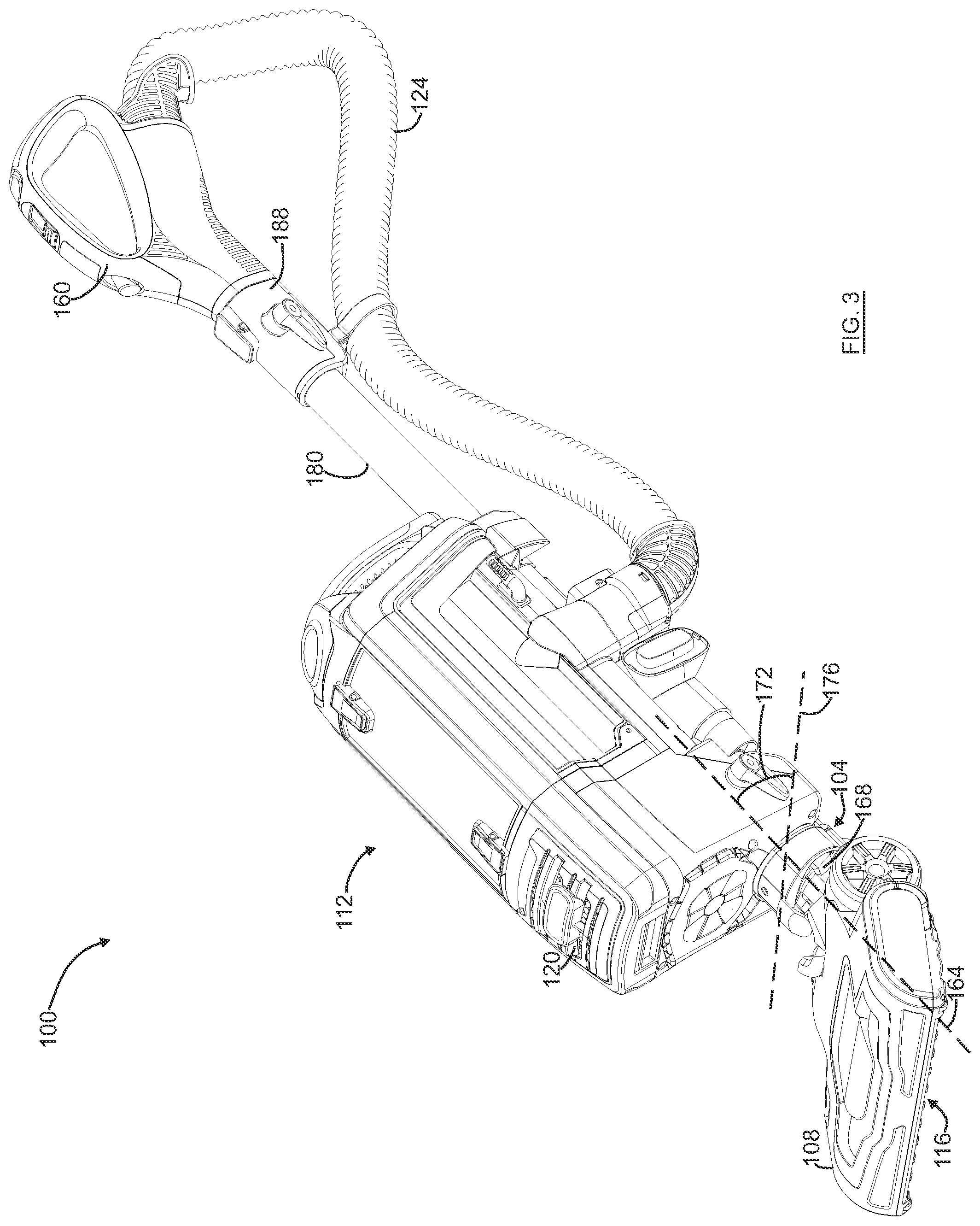 Patent US11771276 Figure 3 – Surface cleaning apparatus