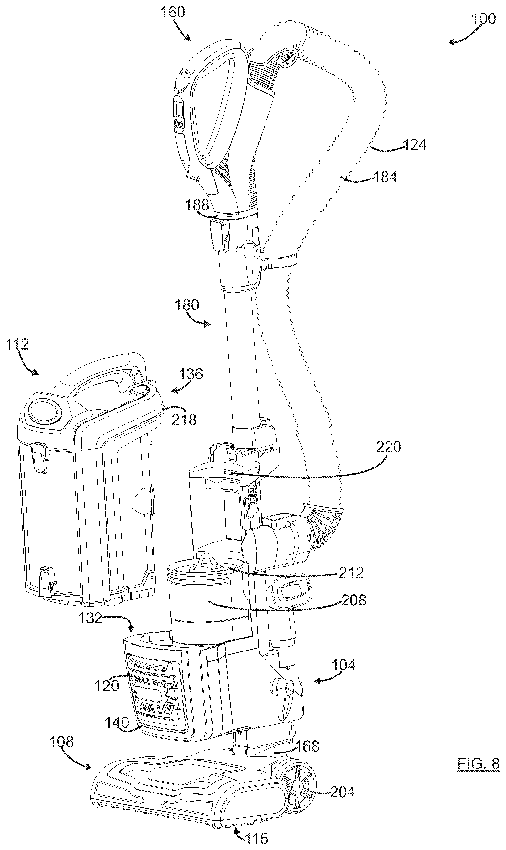 Patent US11771276 Figure 9 – Surface cleaning apparatus