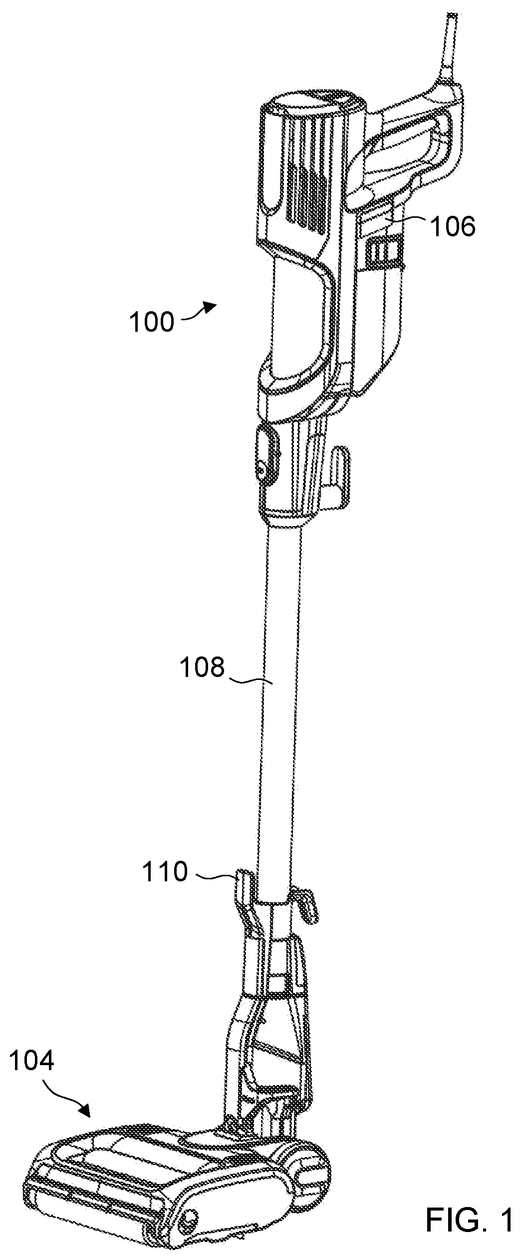 Patent US11771280 — Surface cleaning apparatus with removable air treatment member assembly — Figure 1
