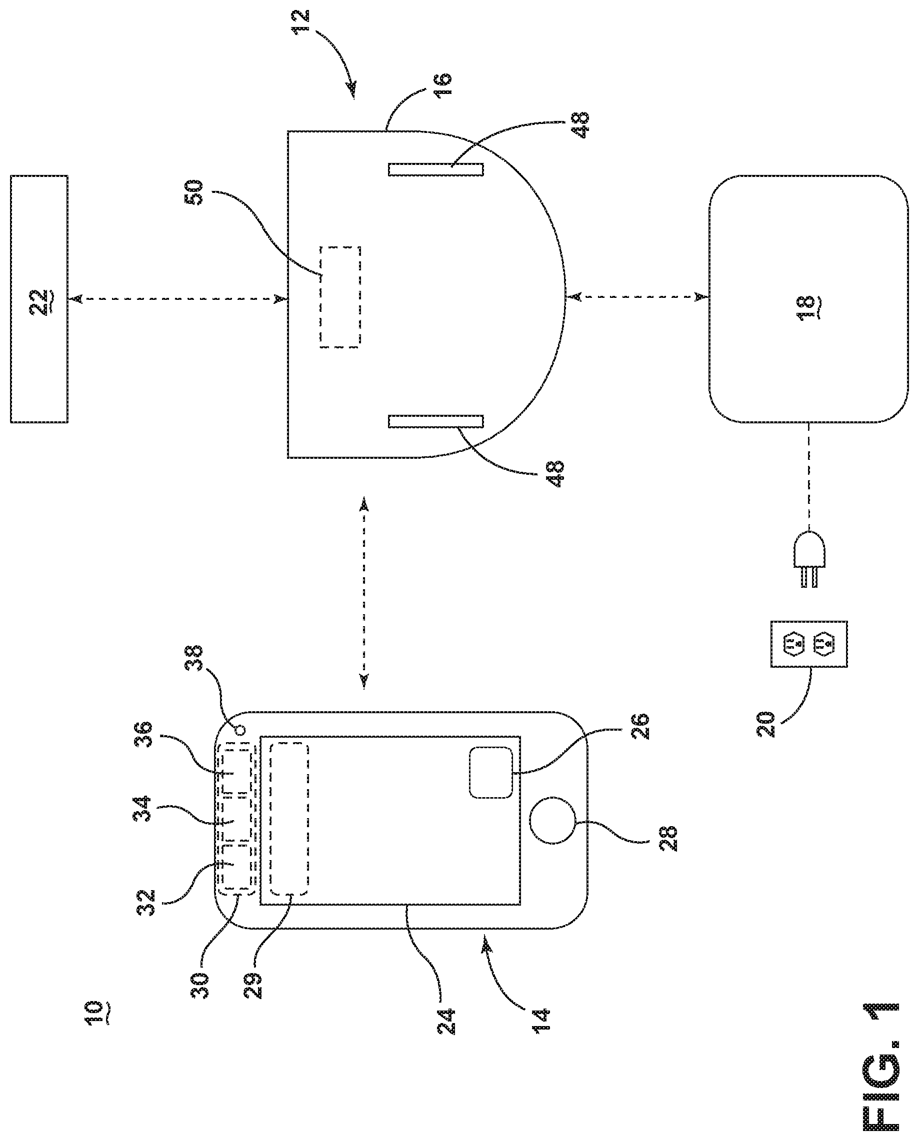 Patent US11771283 — Method and system for manual control of autonomous floor cleaner — Figure 1