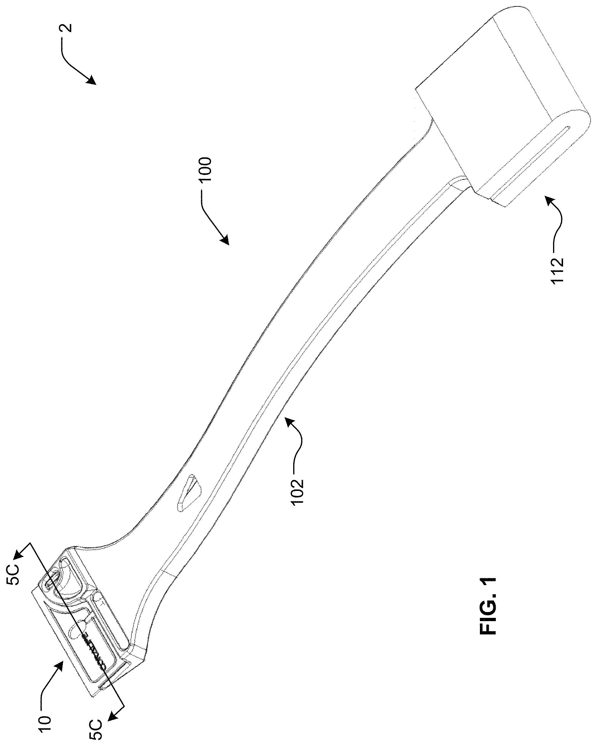 Patent US11771293 — Scraper apparatus — Figure 1
