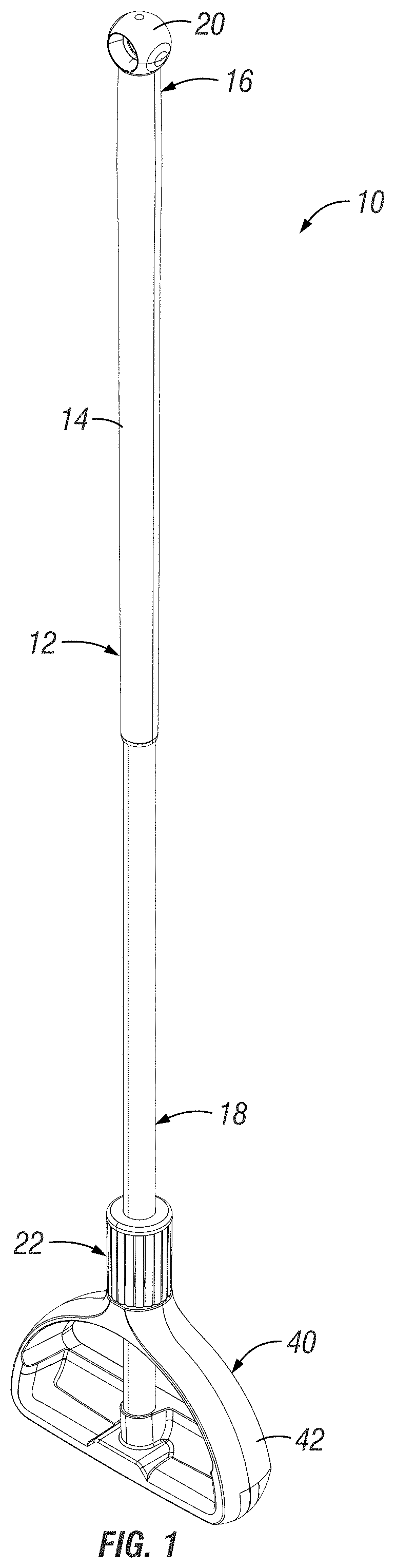 Patent US11771294 — Tool assembly comprising universal handle and interchangeable tool heads — Figure 1