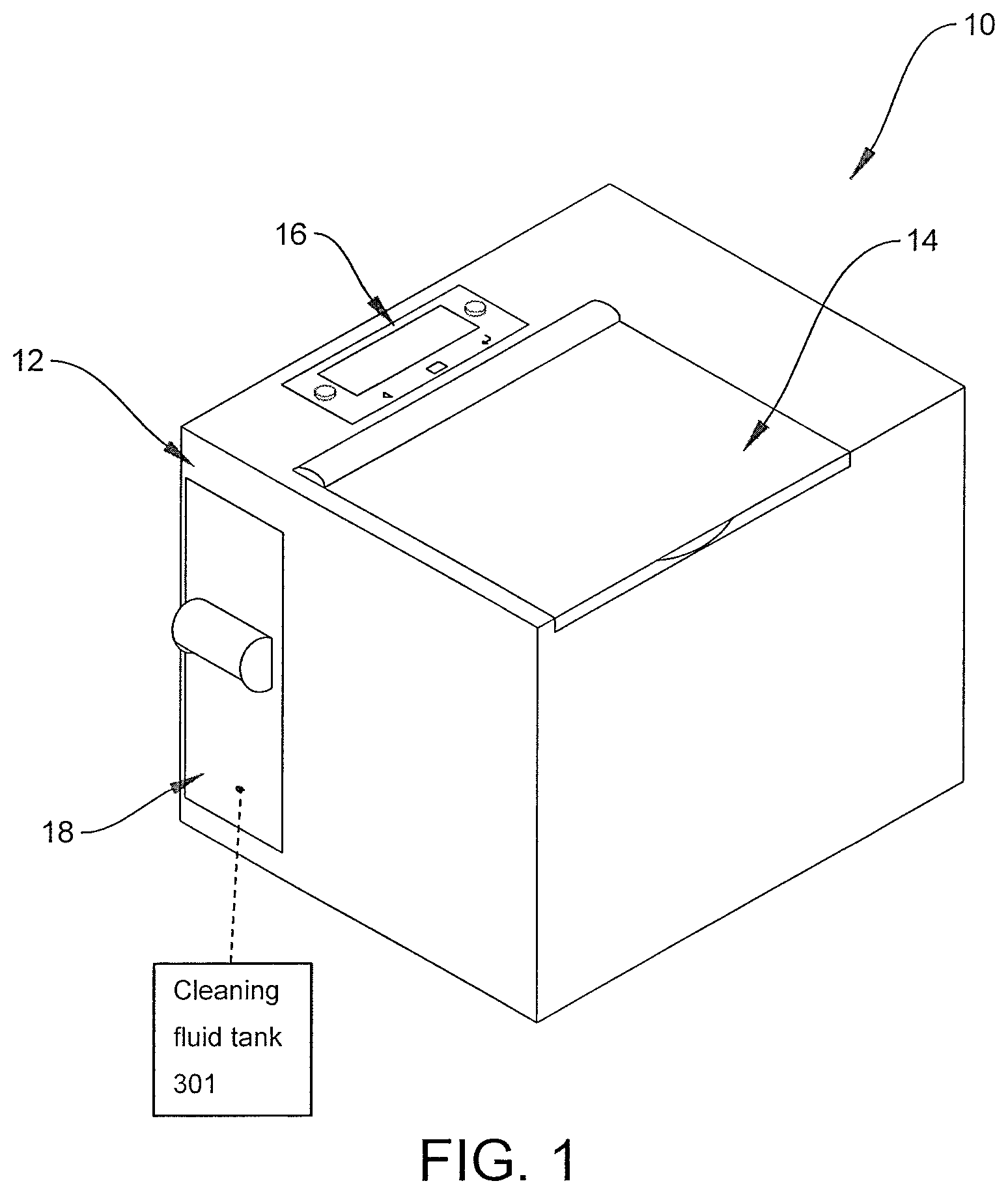 Patent US11771298 — Ultrasonic cleaning apparatus — Figure 1