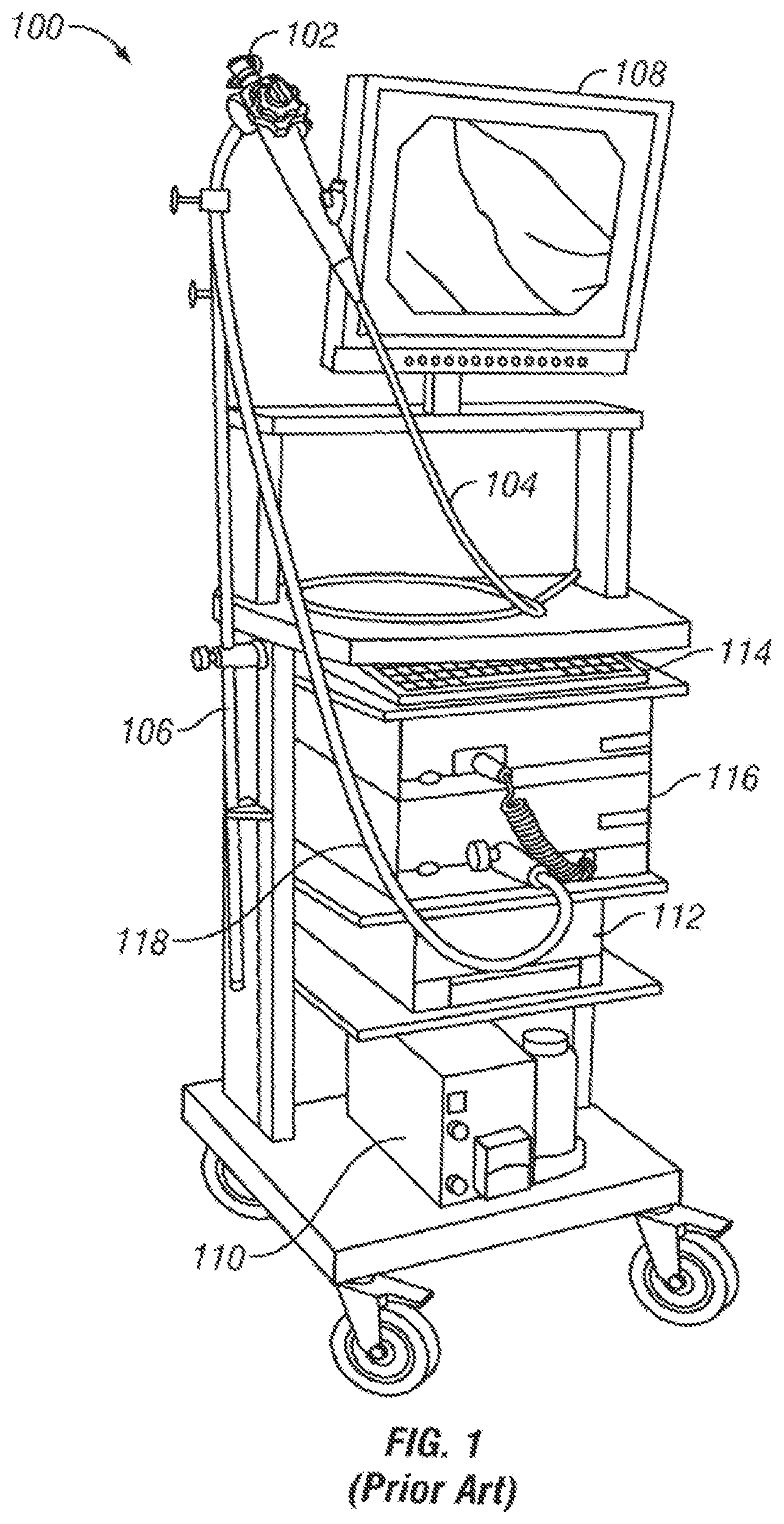 Patent US11771303 — System and method for wirelessly transmitting operational data from an endoscope to a remote device — Figure 1